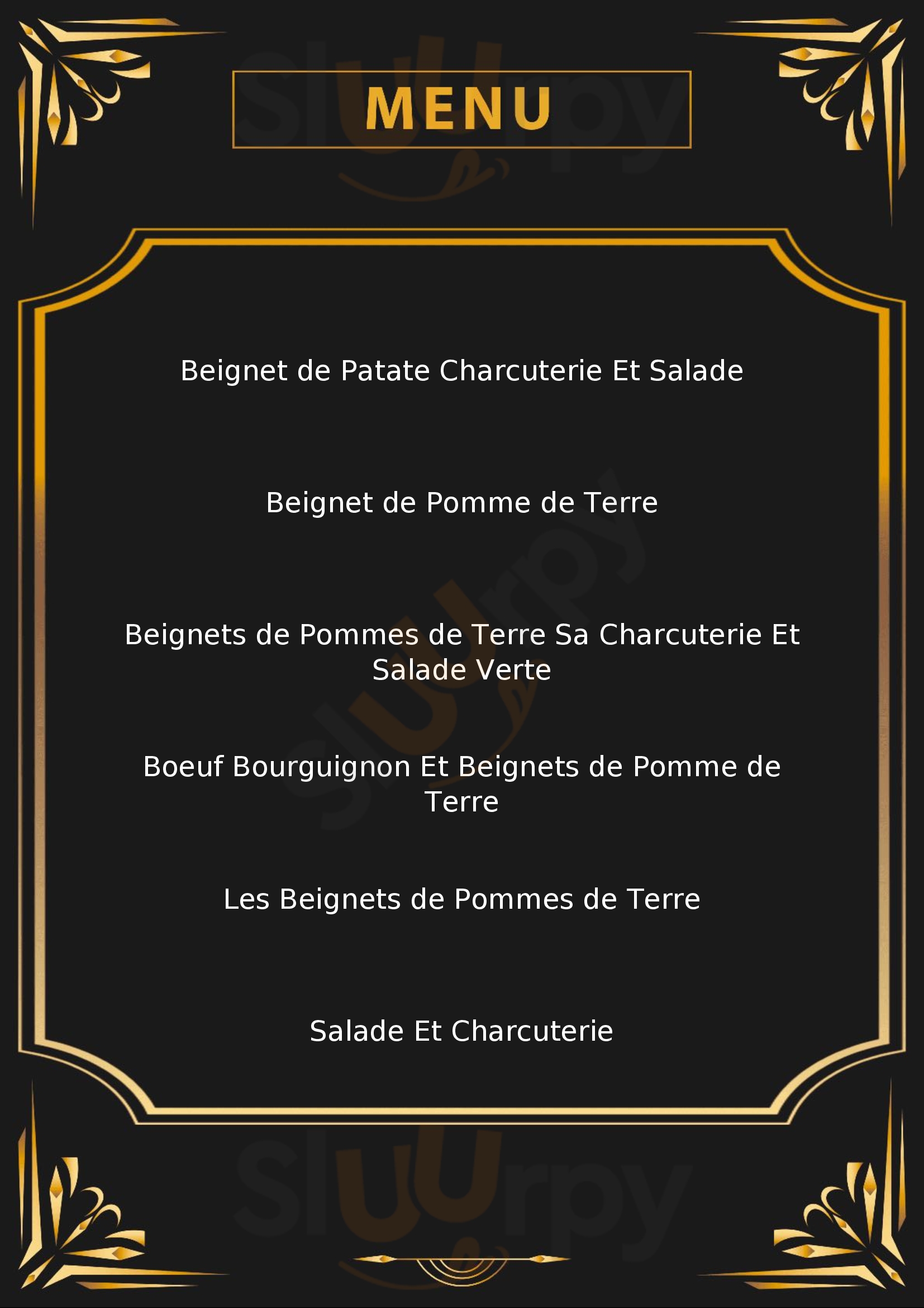 Auberge Pointe Du Midi Mont Saxonnex Menu - 1