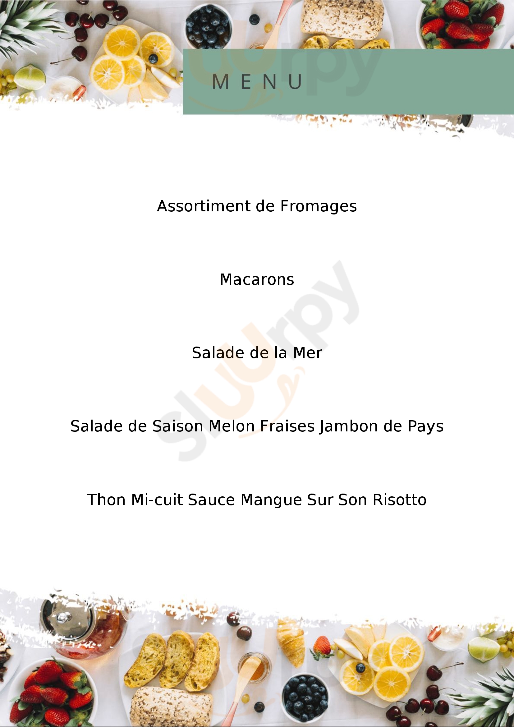 Aux Hôtes Gourmands Fontaine-la-Guyon Menu - 1