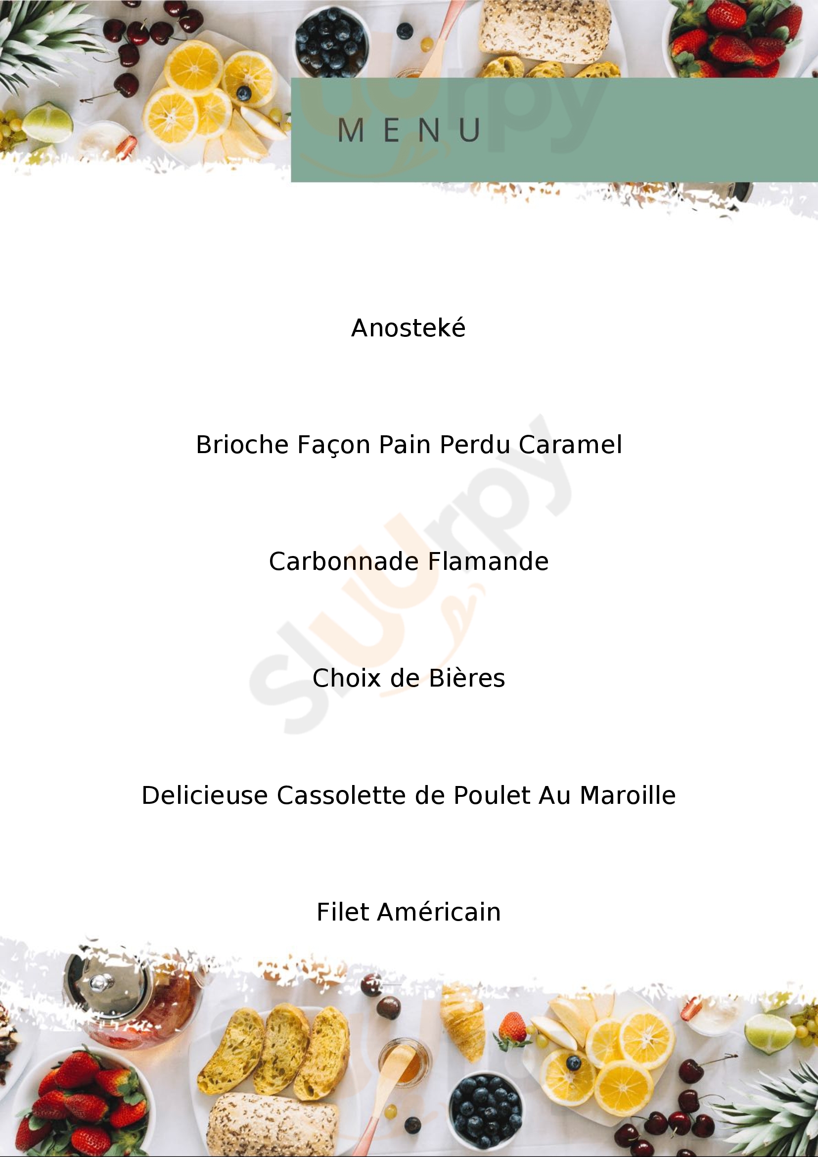 Chez Flavien Mons-en-Pevèle Menu - 1