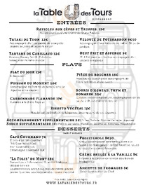 La Table Des Tours