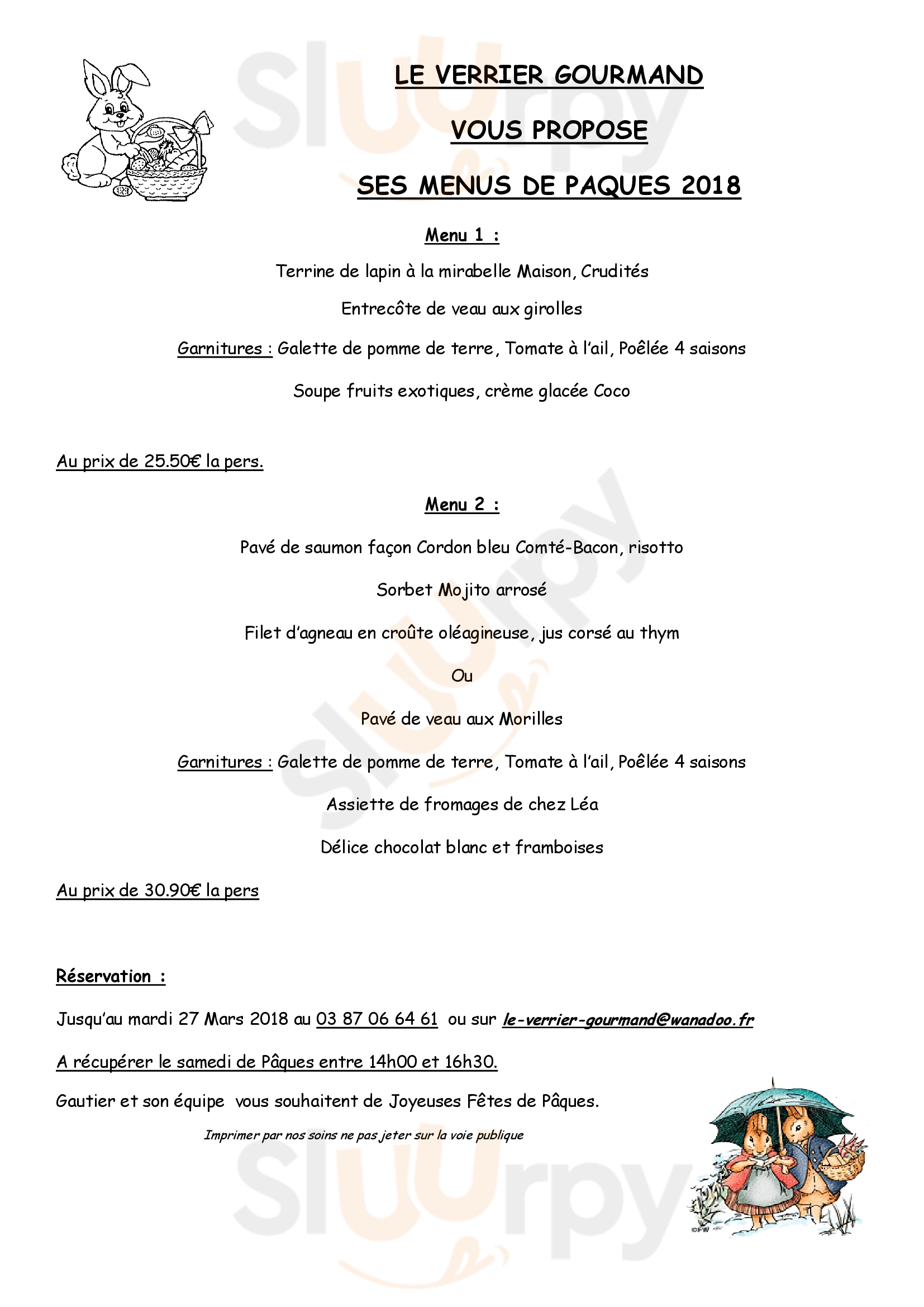 Le Verrier Gourmand Goetzenbruck Menu - 1