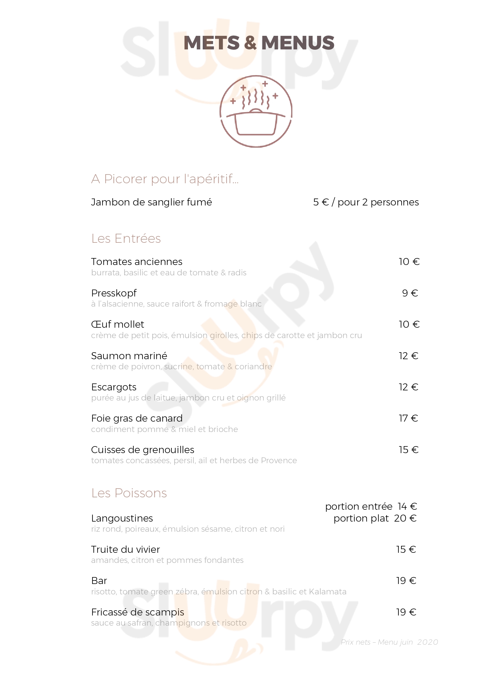 L'ao Restaurant (l'aigle D'or - Chez Marck)  Rimbach-près-Guebwiller Menu - 1