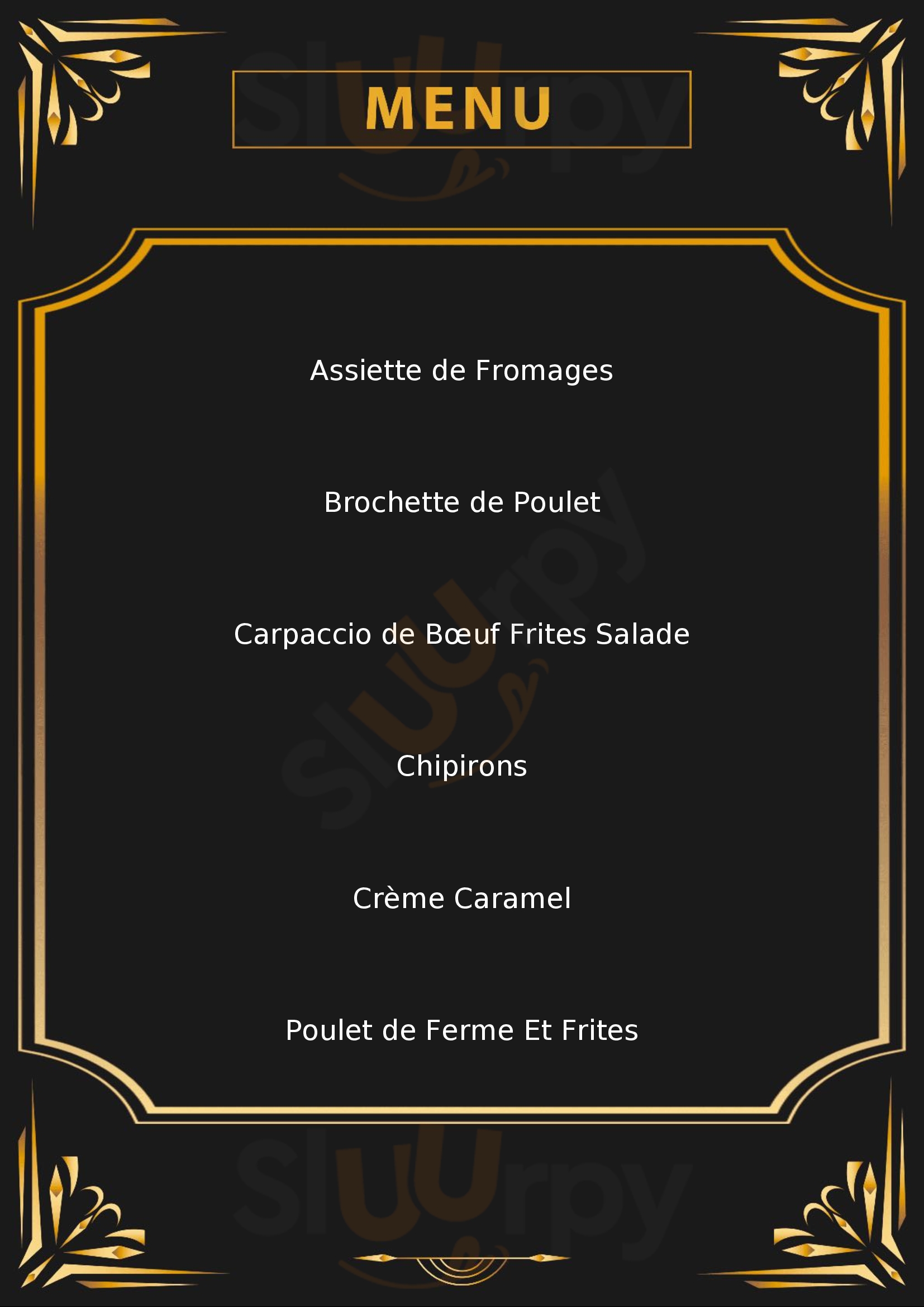 La Table D'escource Escource Menu - 1