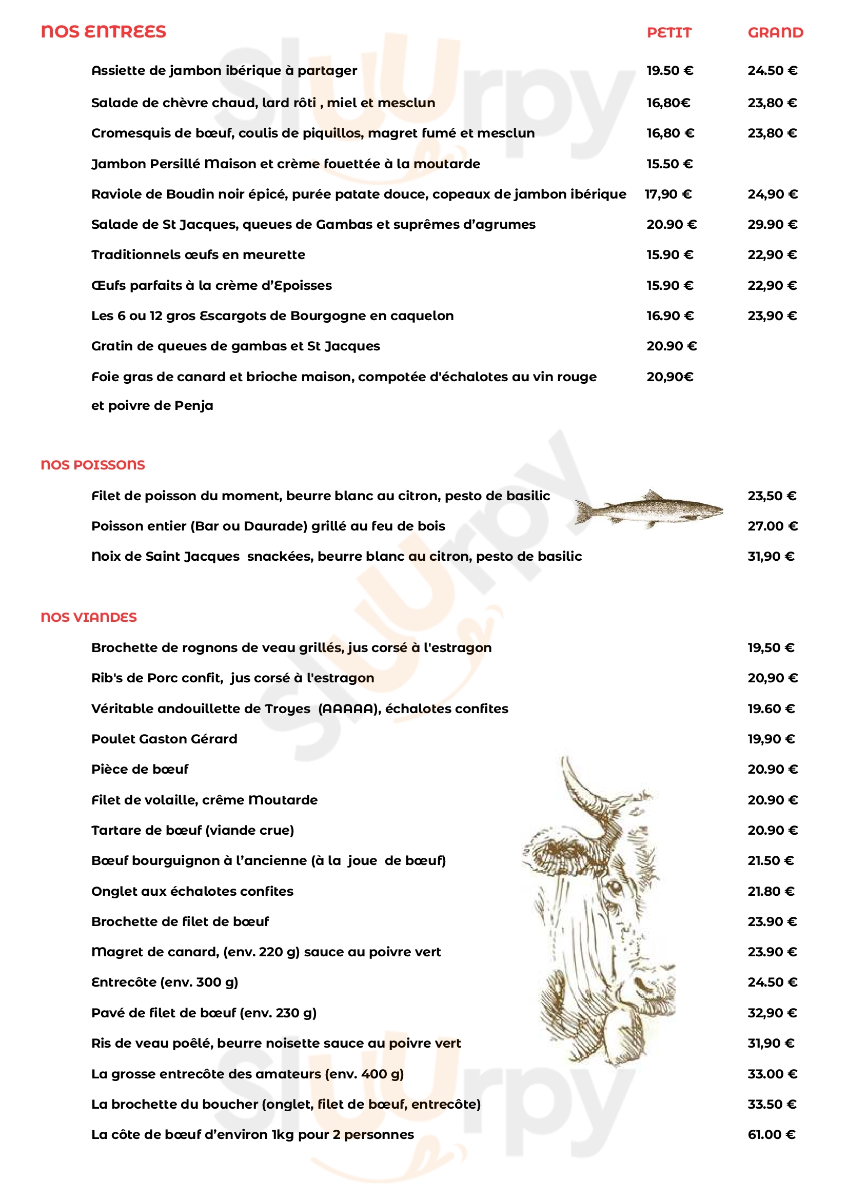 La Flambee Restaurant Sennecey-lès-Dijon Menu - 1