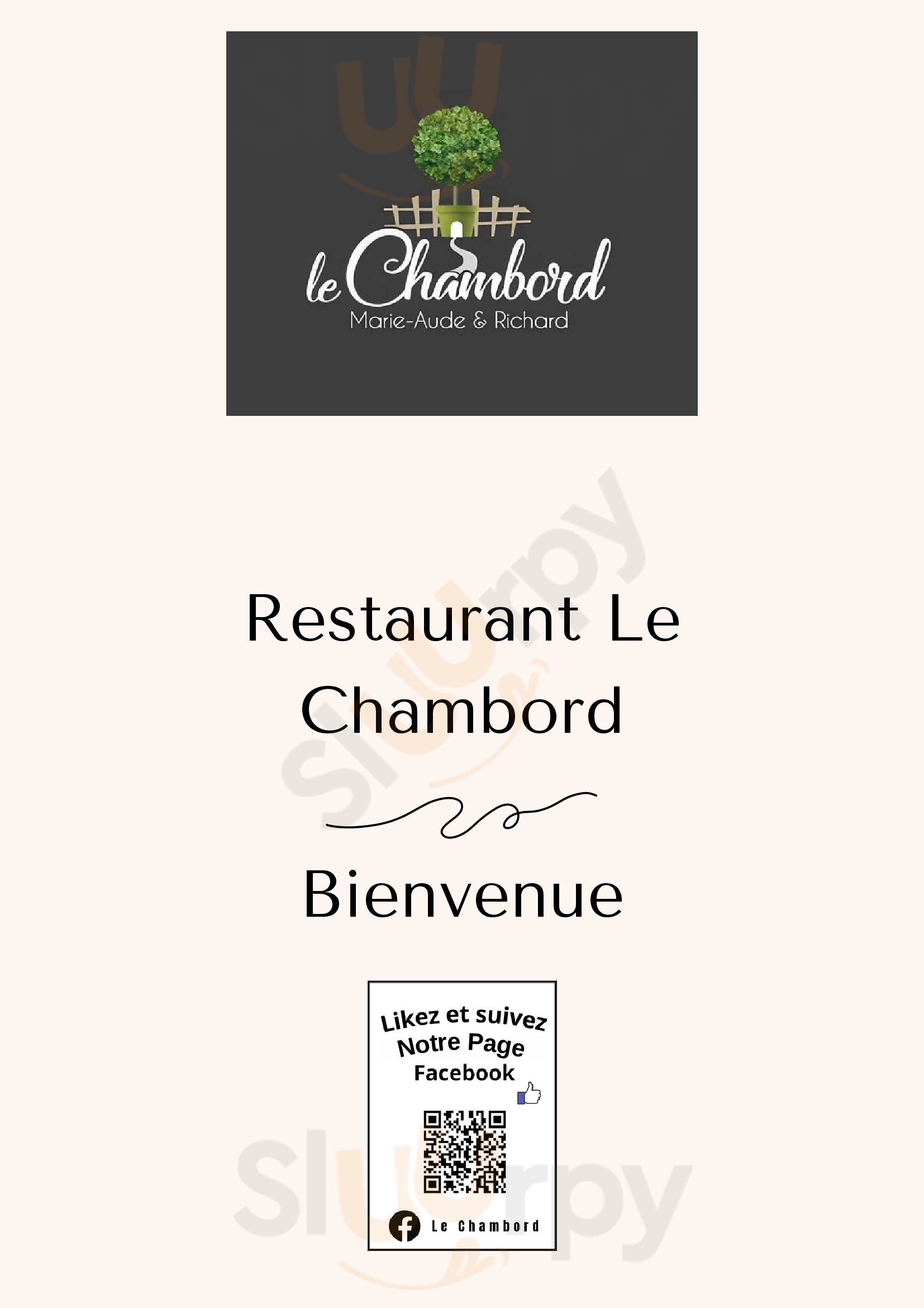 Le Chambord Restaurant Savy-Berlette Menu - 1