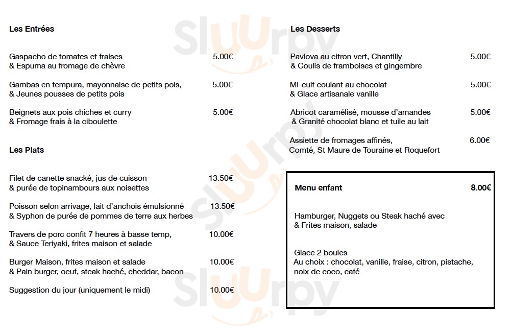 La Petite Fringale Saint Jean de la Blaquière Menu - 1