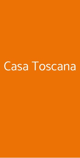 Casa Toscana, Firenze