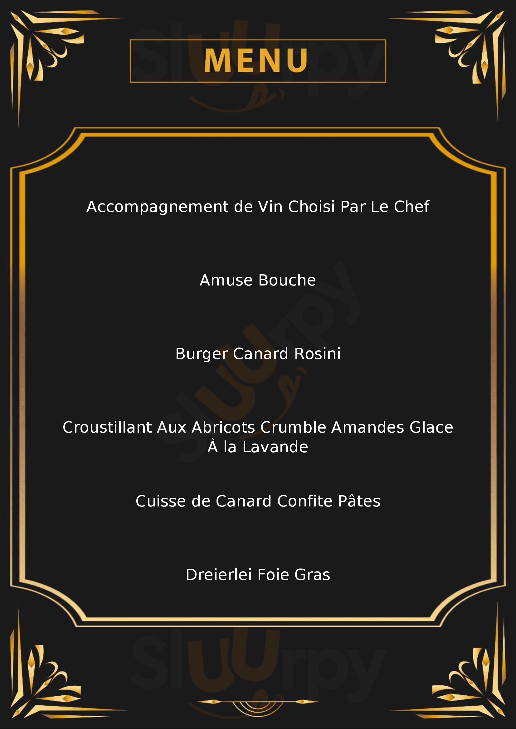 La Table Du Domaine Lucien Doriath Soultz-les-Bains Menu - 1