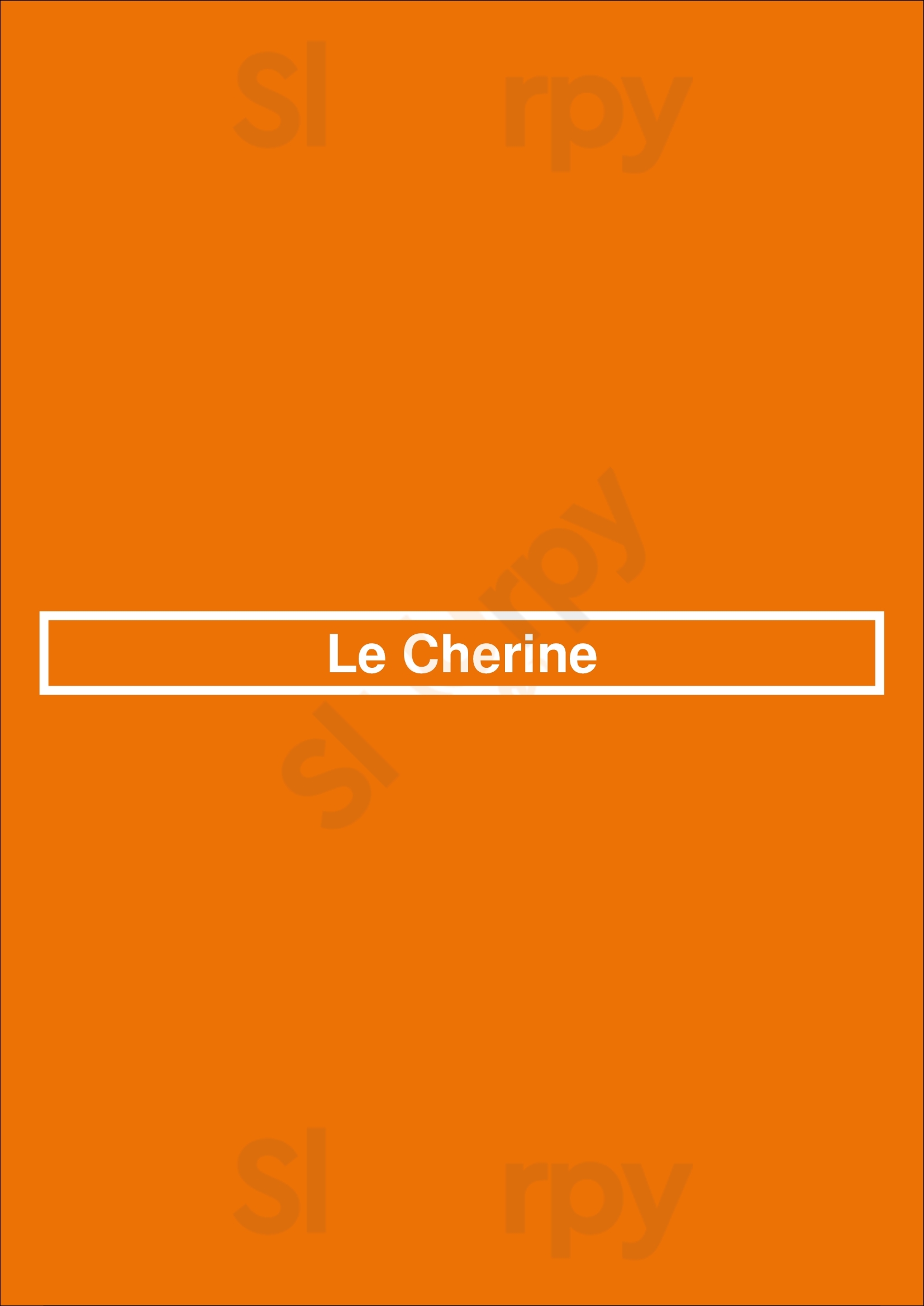Le Cherine Paris Menu - 1