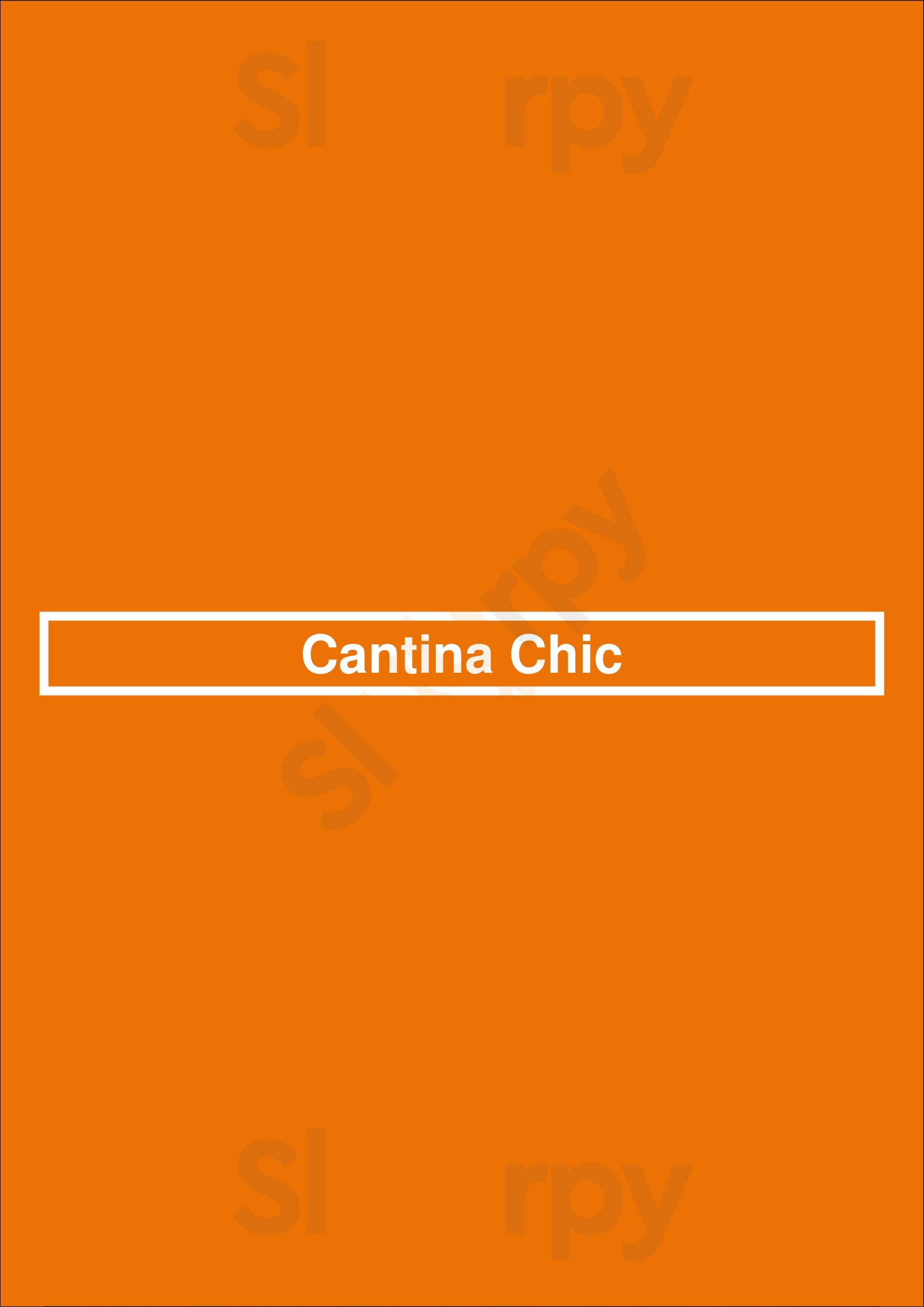 Cantina Chic Paris Menu - 1