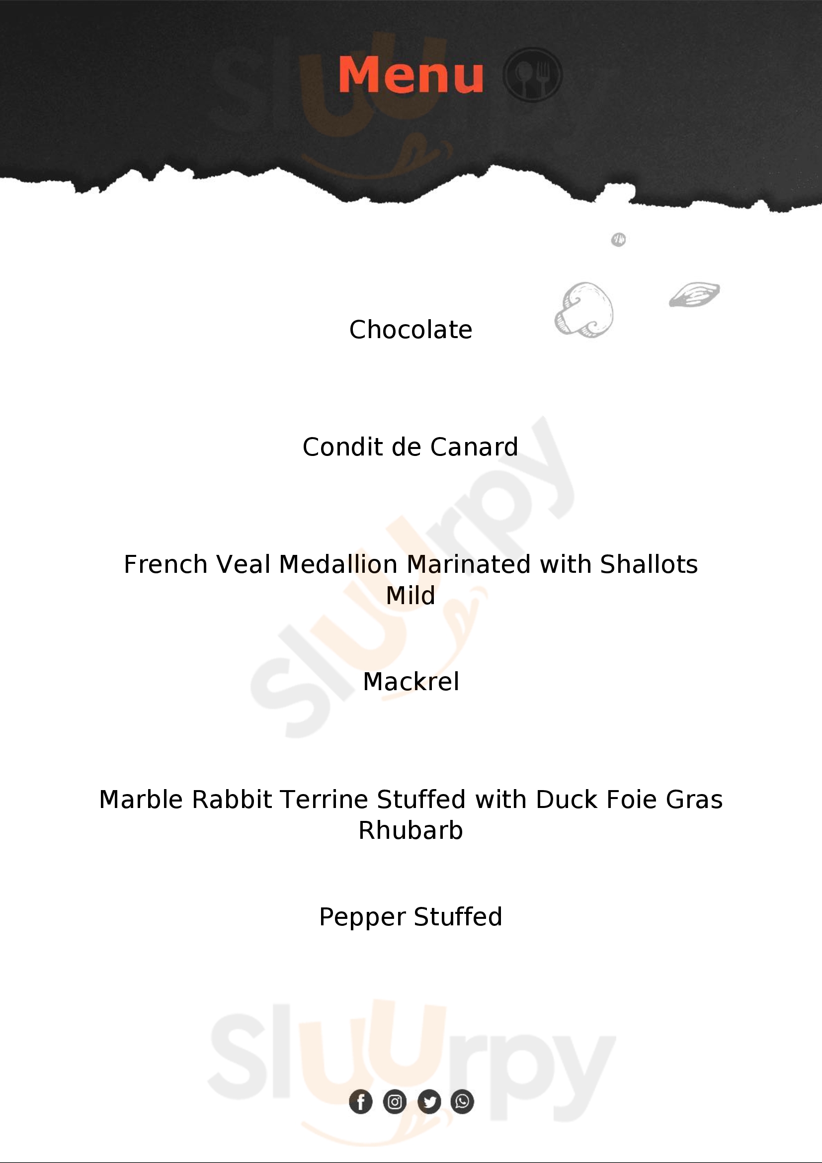 Les Trublions Paris Menu - 1