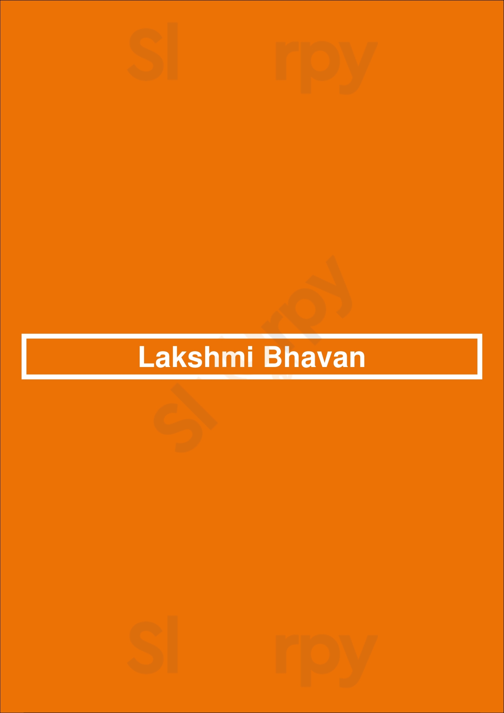 Lakshmi Bhavan Paris Menu - 1