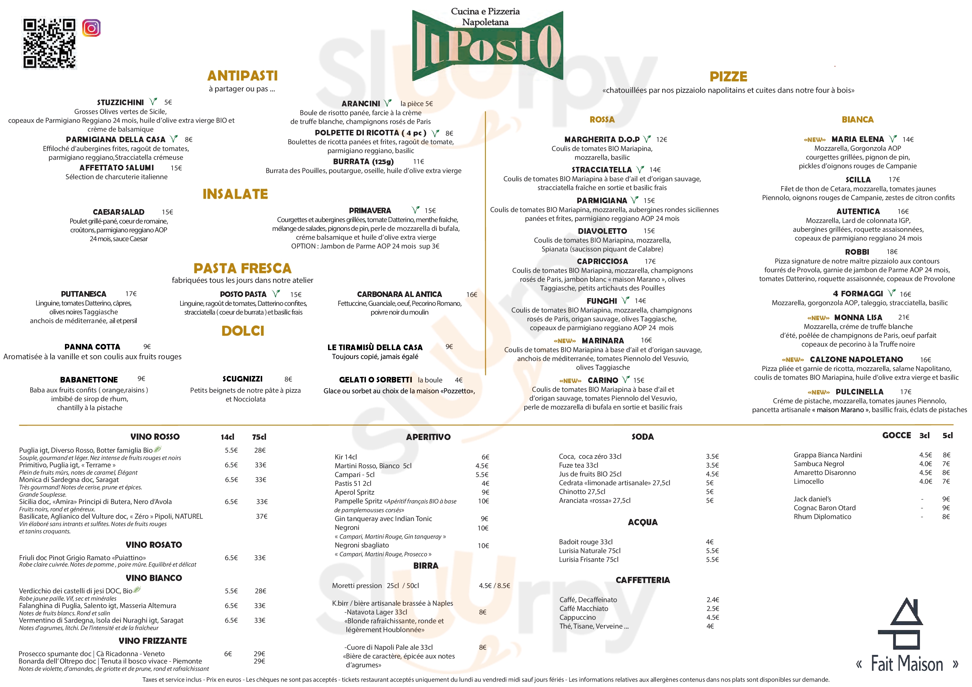 Il Posto Paris Menu - 1