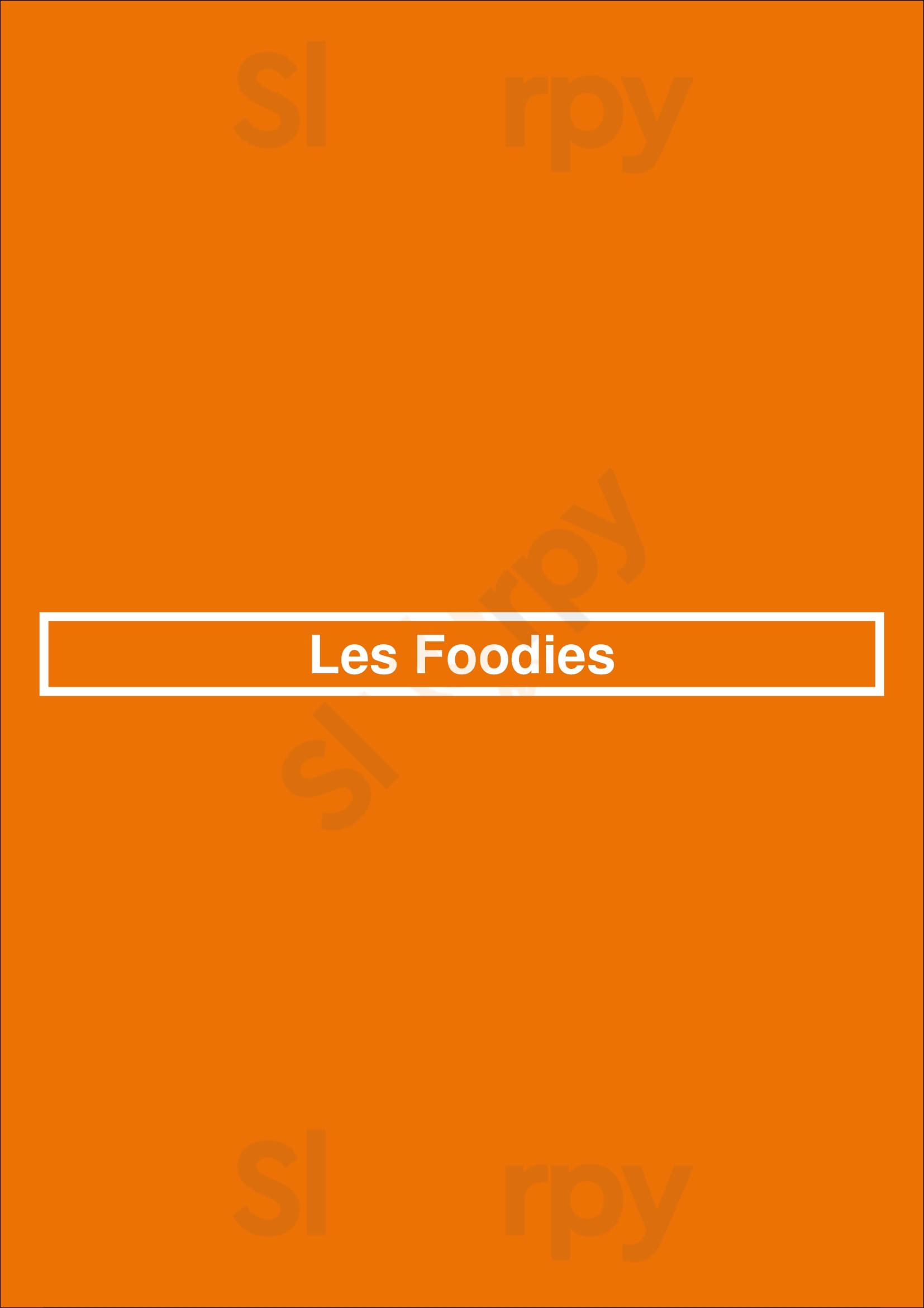 Les Foodies Paris Menu - 1