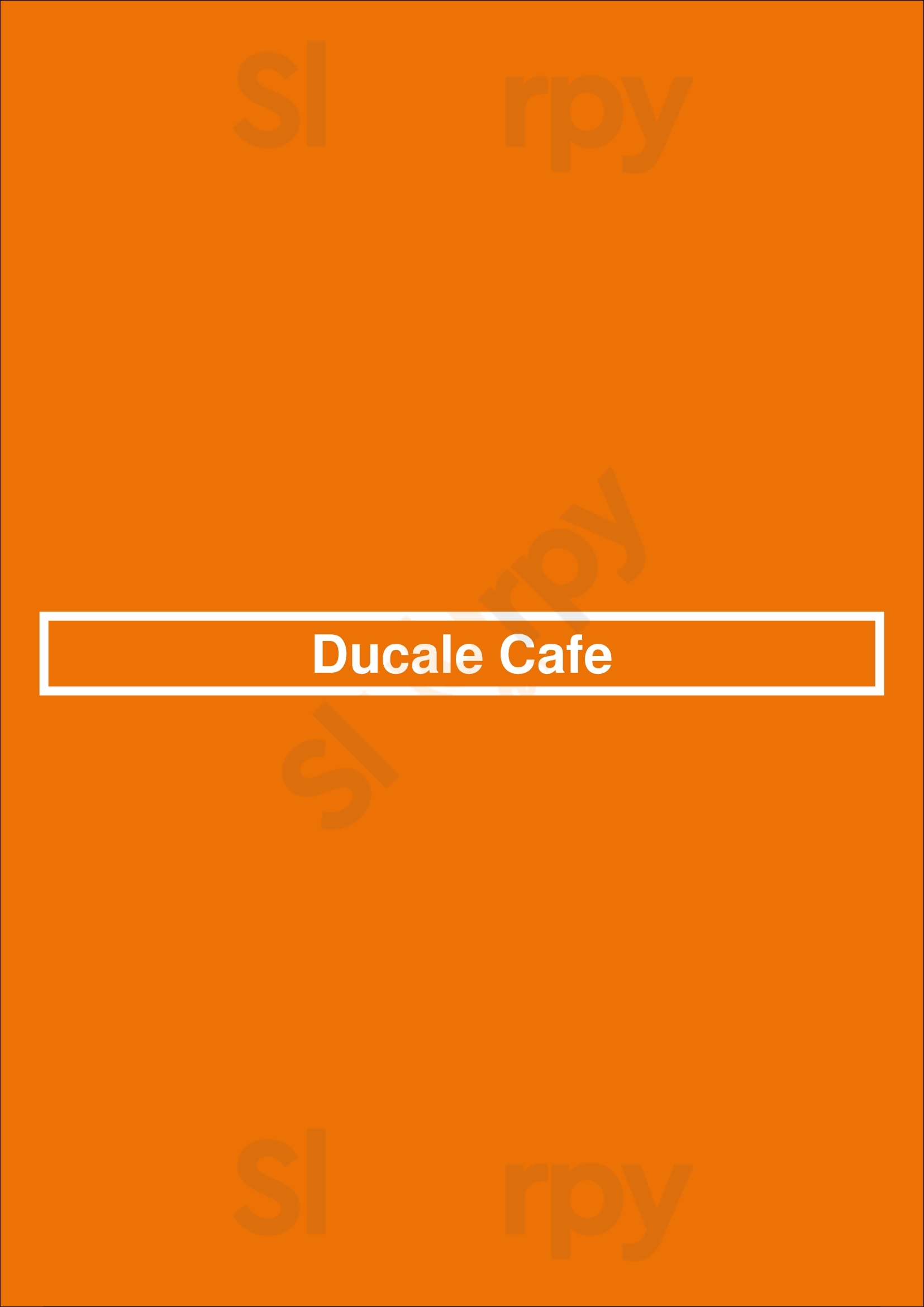 Ducale Cafe Paris Menu - 1