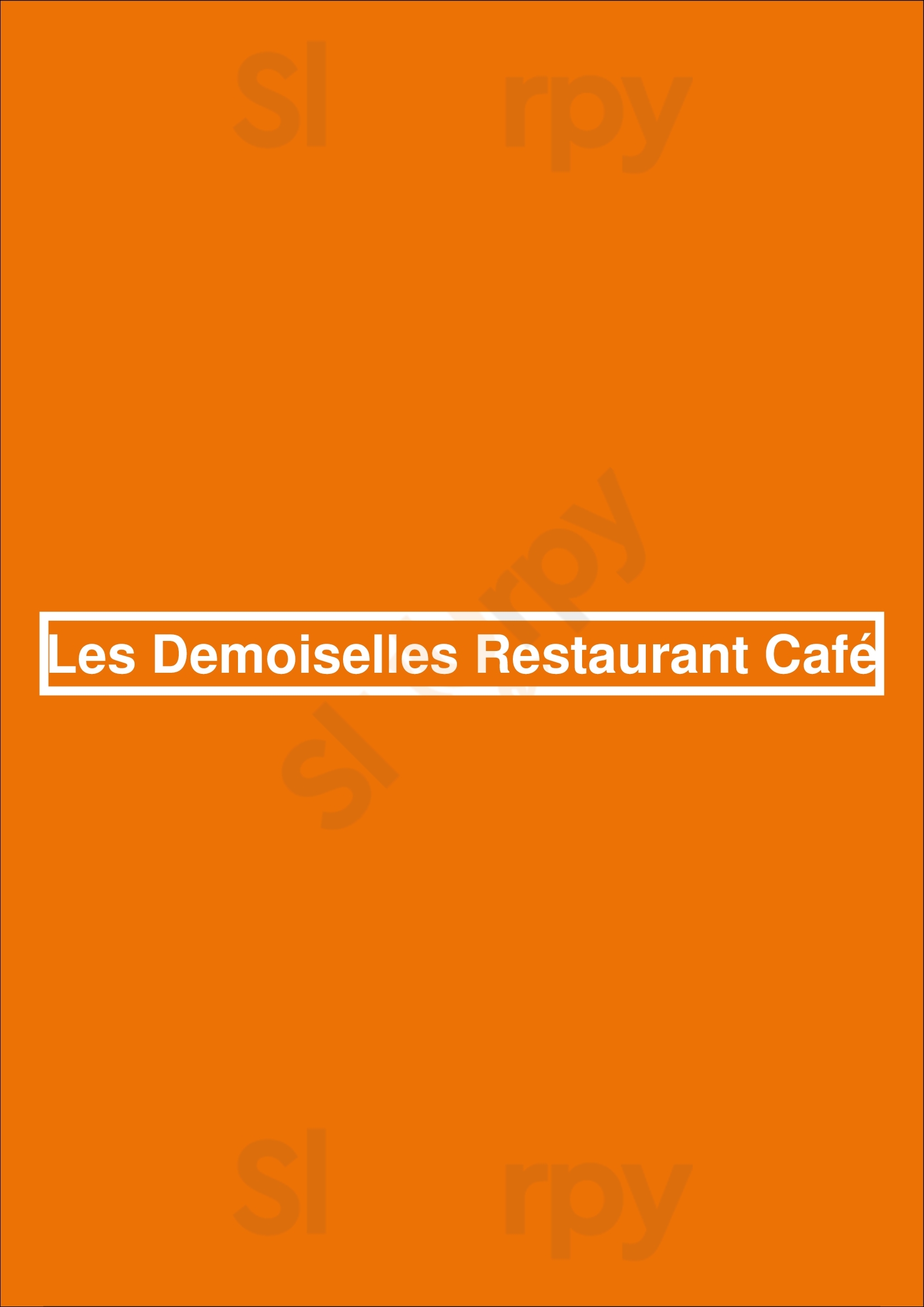 Les Demoiselles Restaurant Café Paris 17 Paris Menu - 1