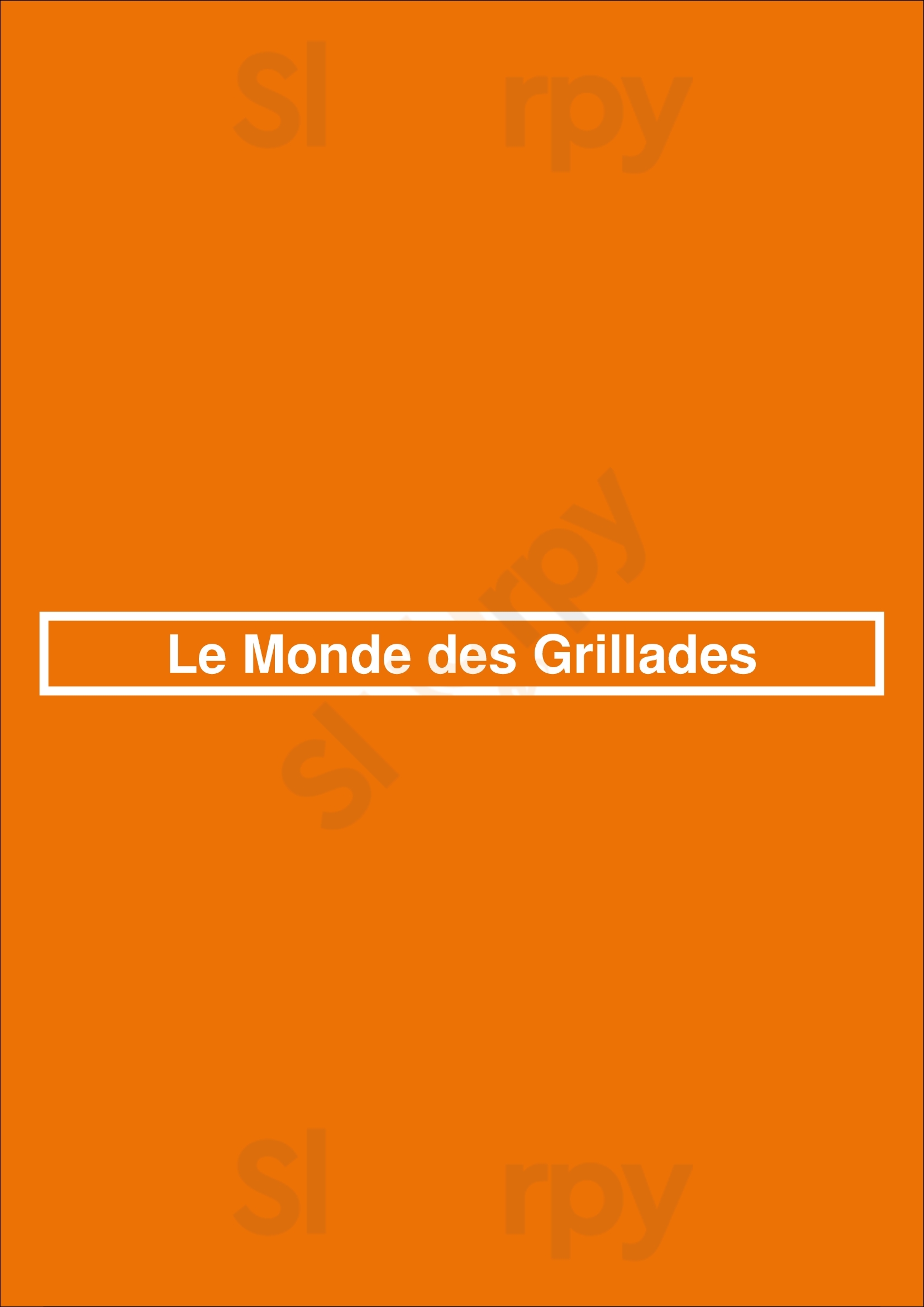 Le Monde Des Grillades Paris Menu - 1