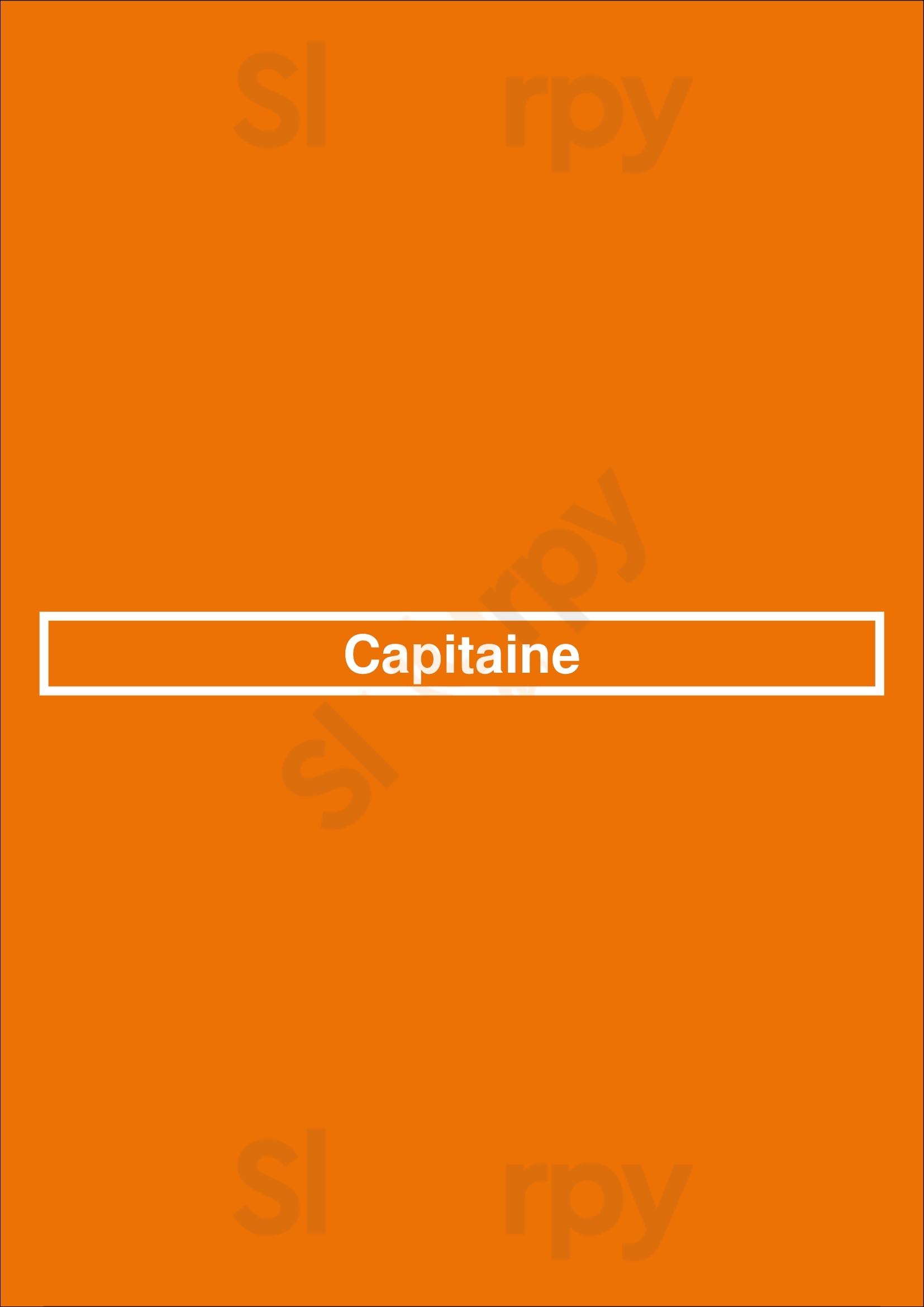 Capitaine Paris Menu - 1