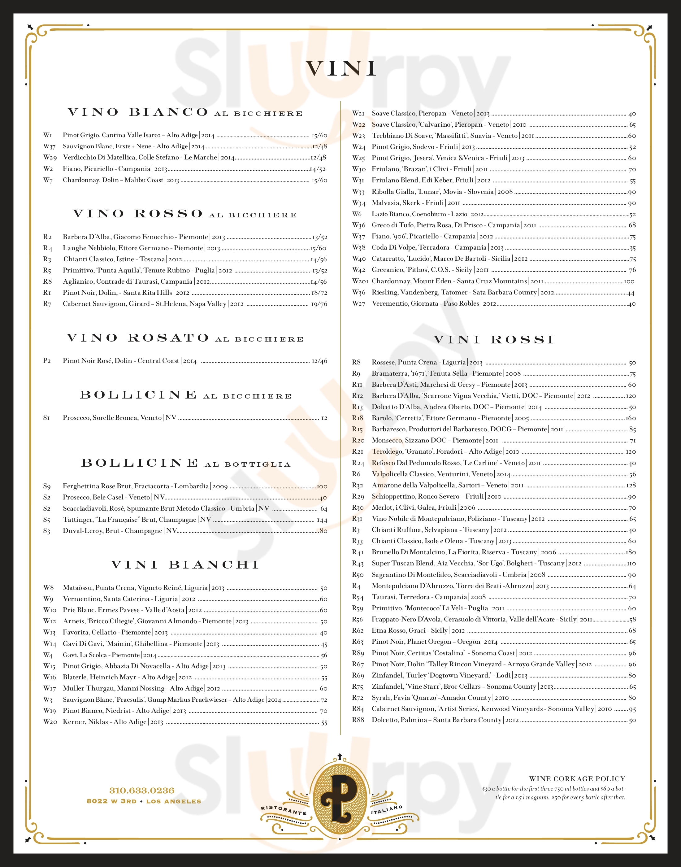 Lockwood Paris Menu - 1