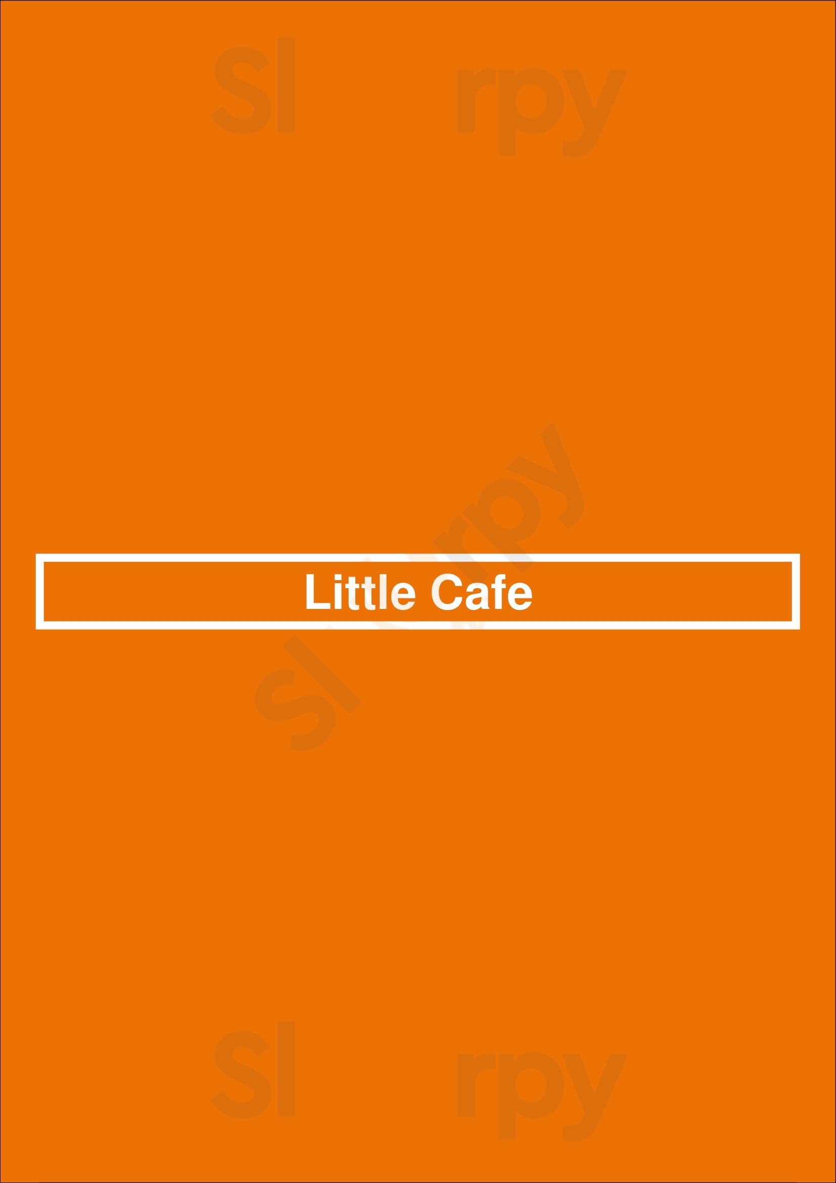 Little Cafe Paris Menu - 1