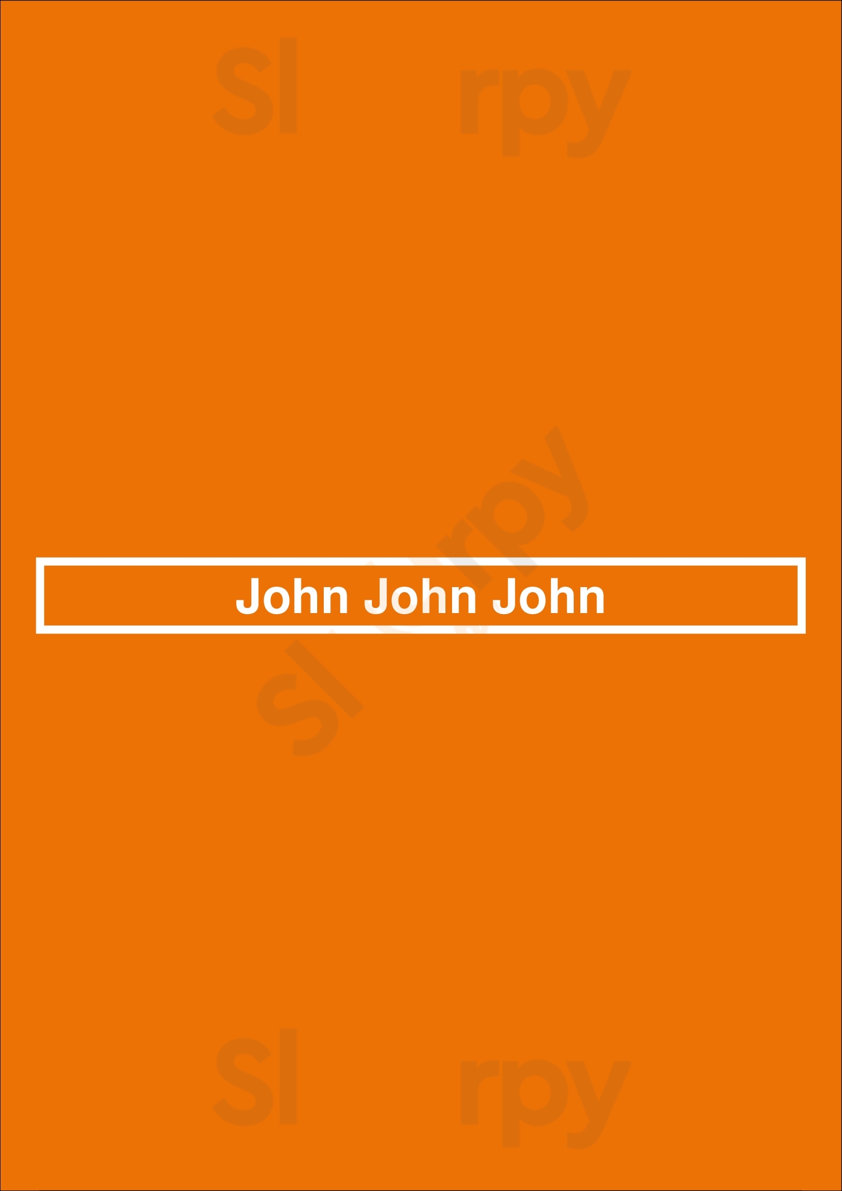 John John John Paris Menu - 1