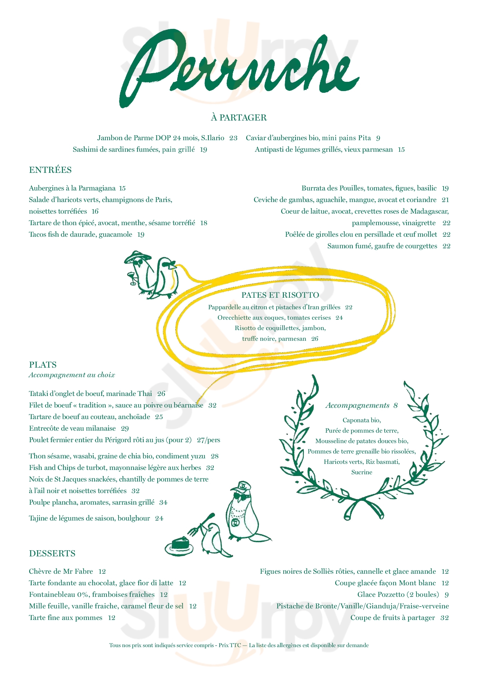 Perruche Paris Menu - 1