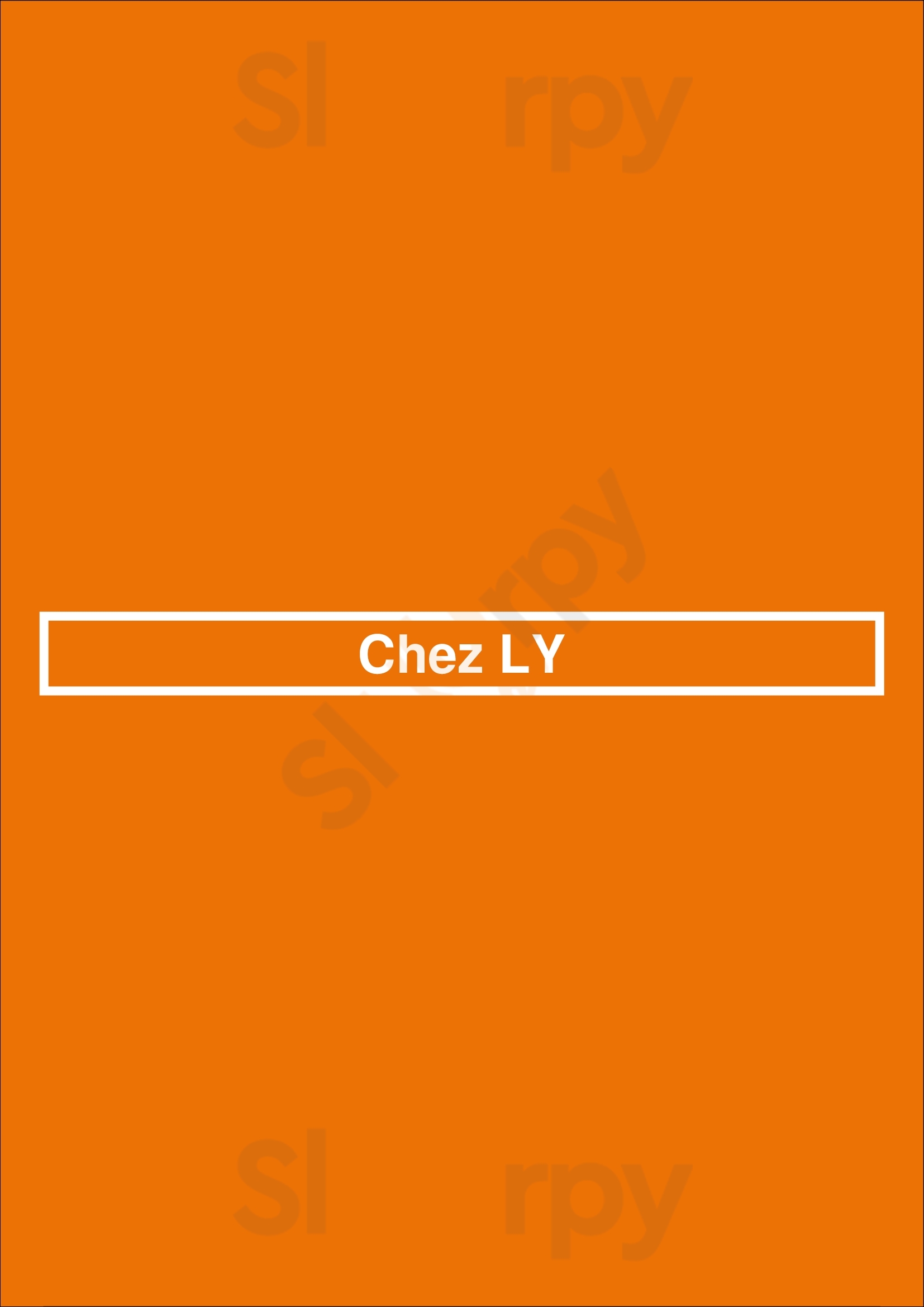 Chez Ly Paris Menu - 1