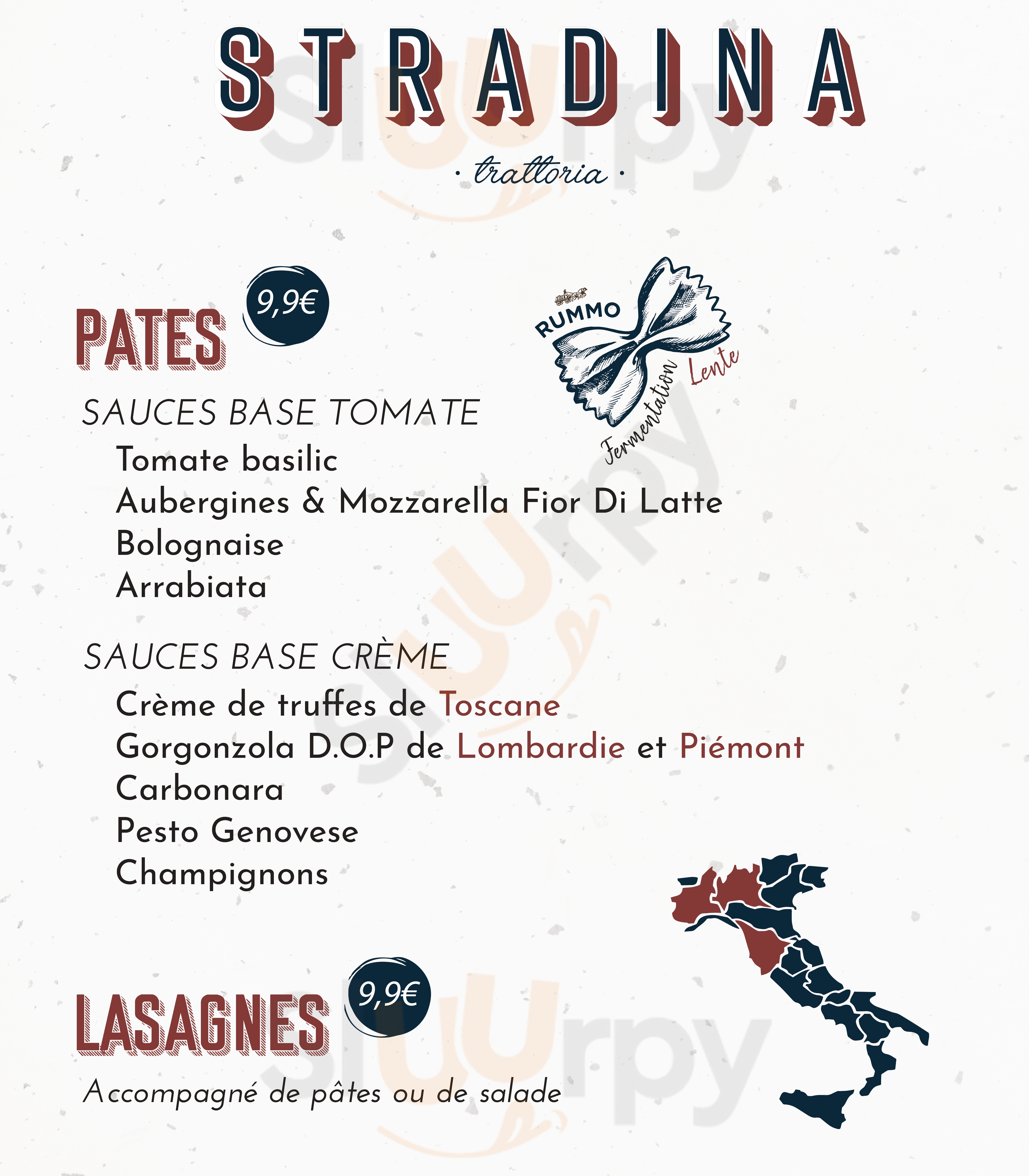 Stradina Trattoria Paris Menu - 1