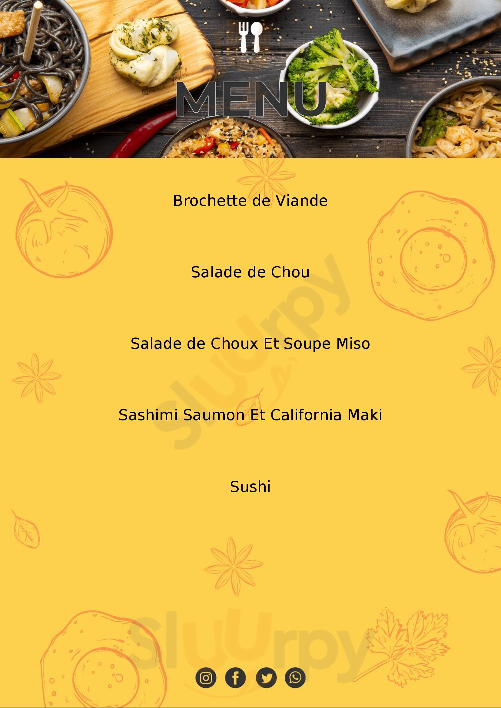 Yoshida Paris Menu - 1