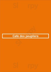 Cafe Des Peupliers, Paris