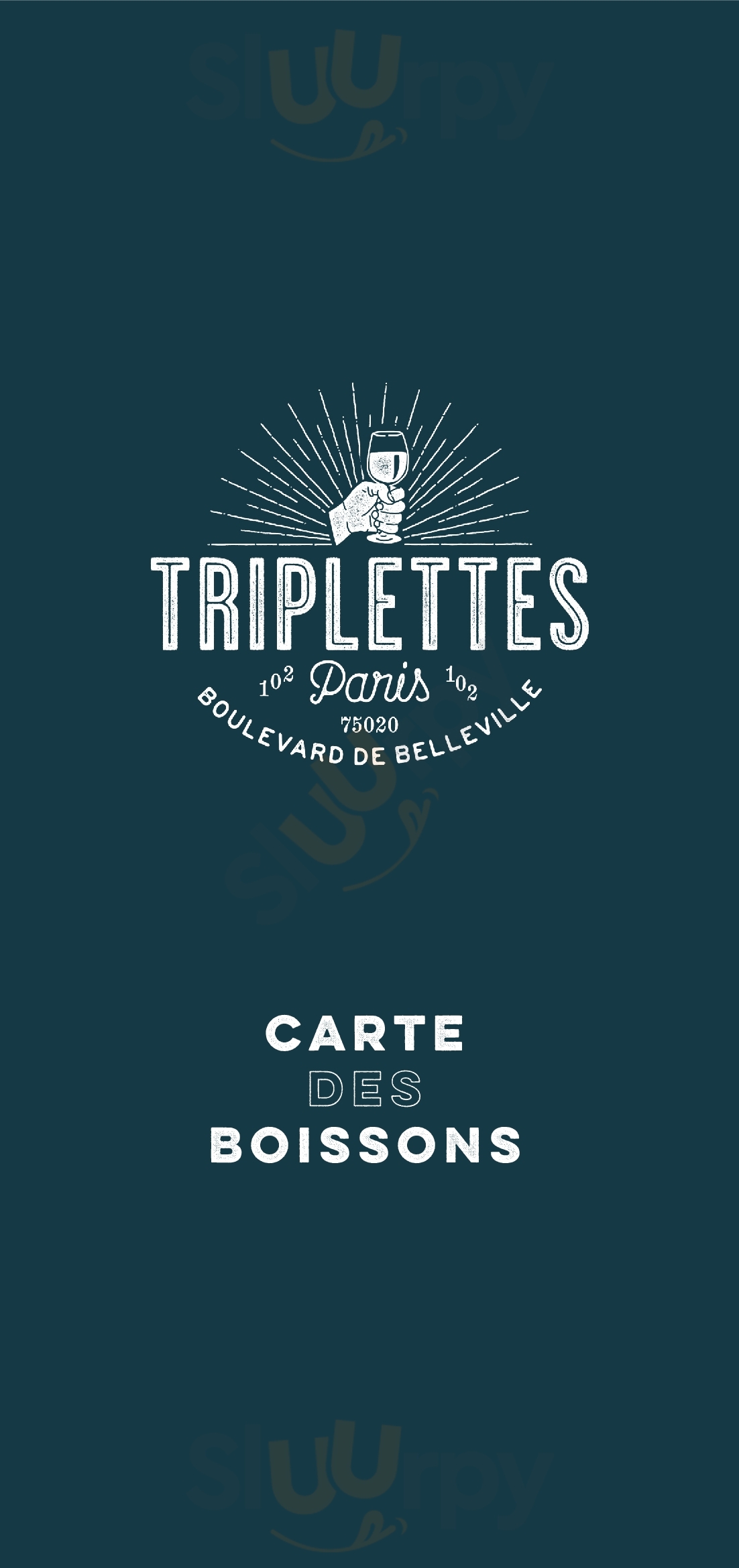 Les Triplettes De Belleville Paris Menu - 1