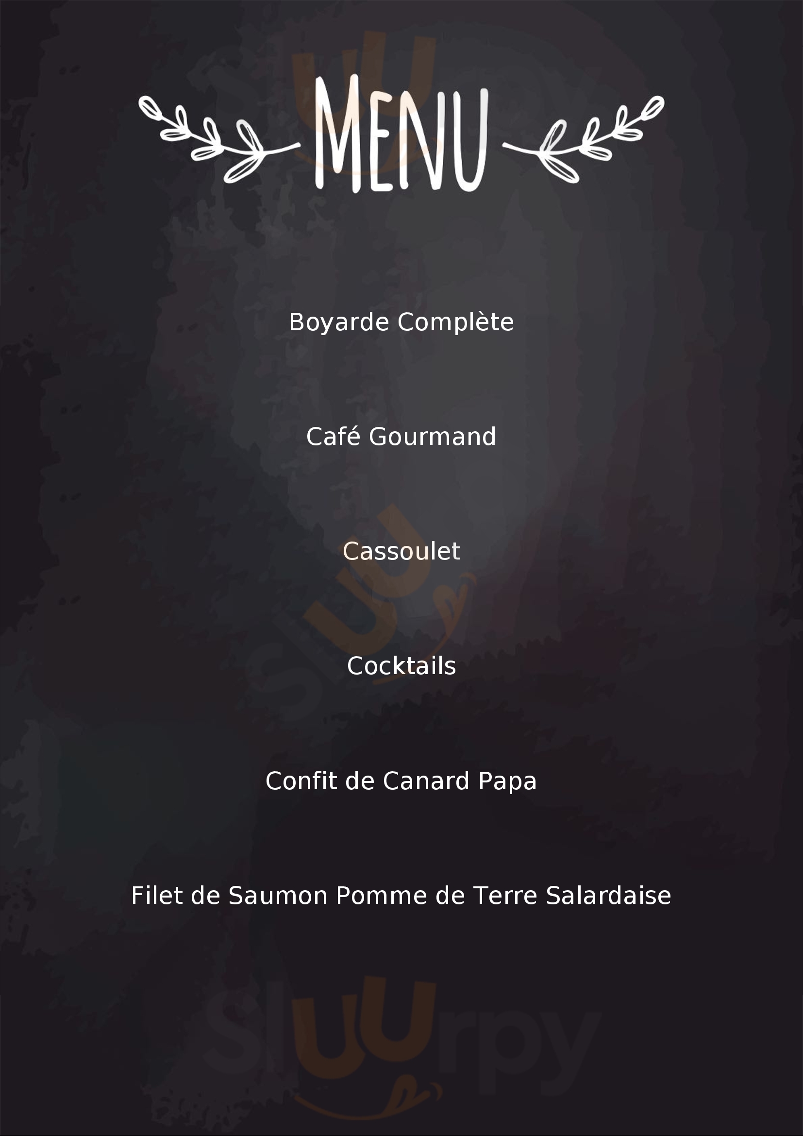 Chez Papa Paris Menu - 1