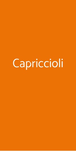 Ristorante Capriccioli, Torino