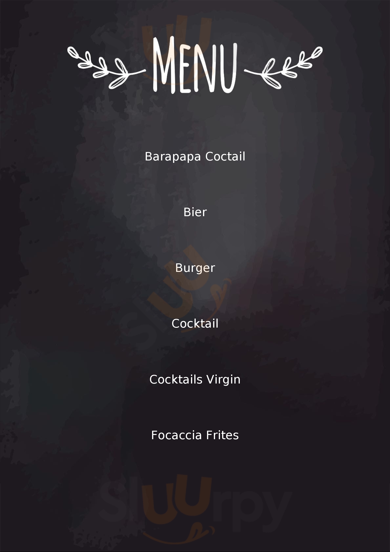 Barapapa Paris Menu - 1