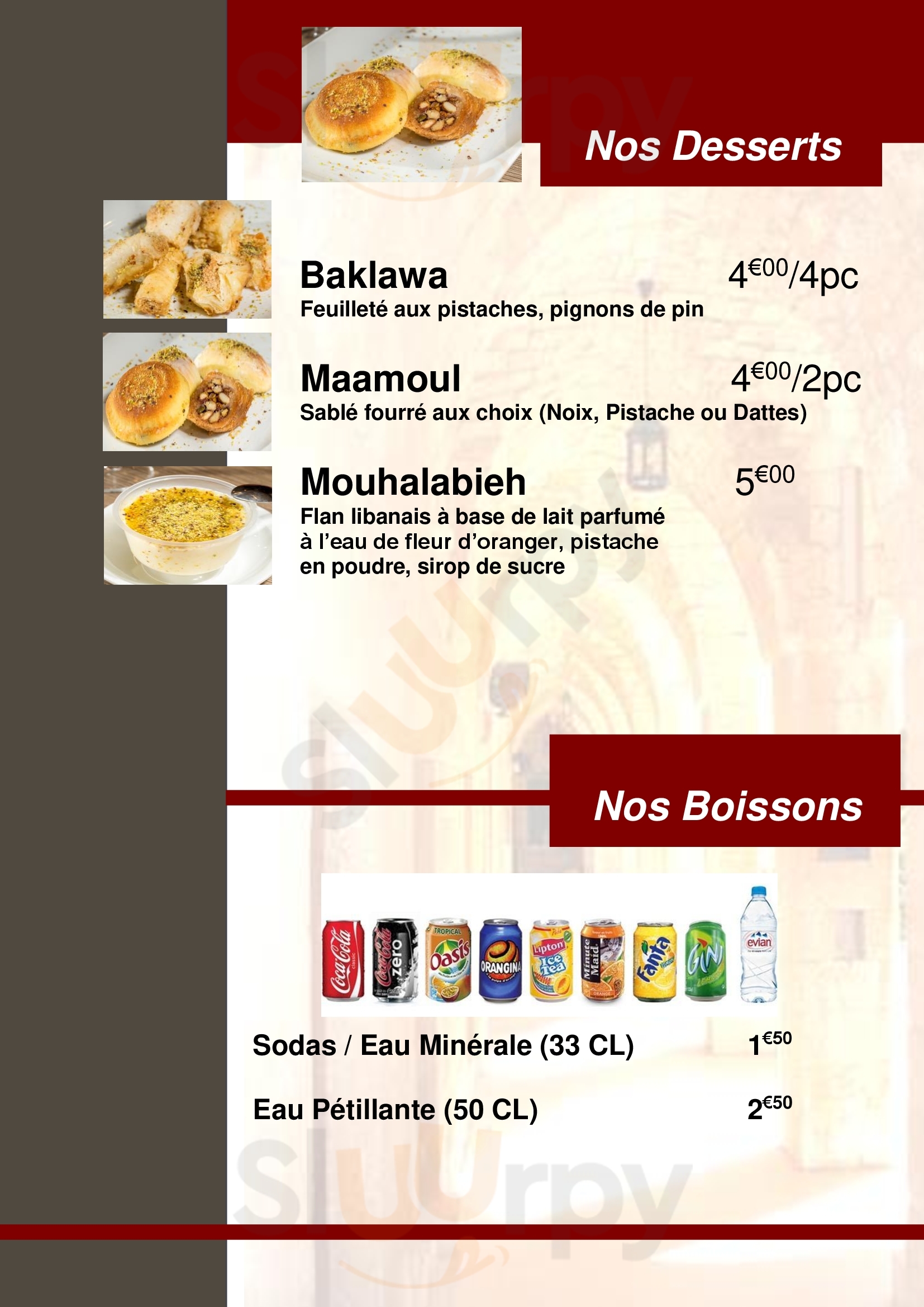 La'venue Du Liban Paris Menu - 1