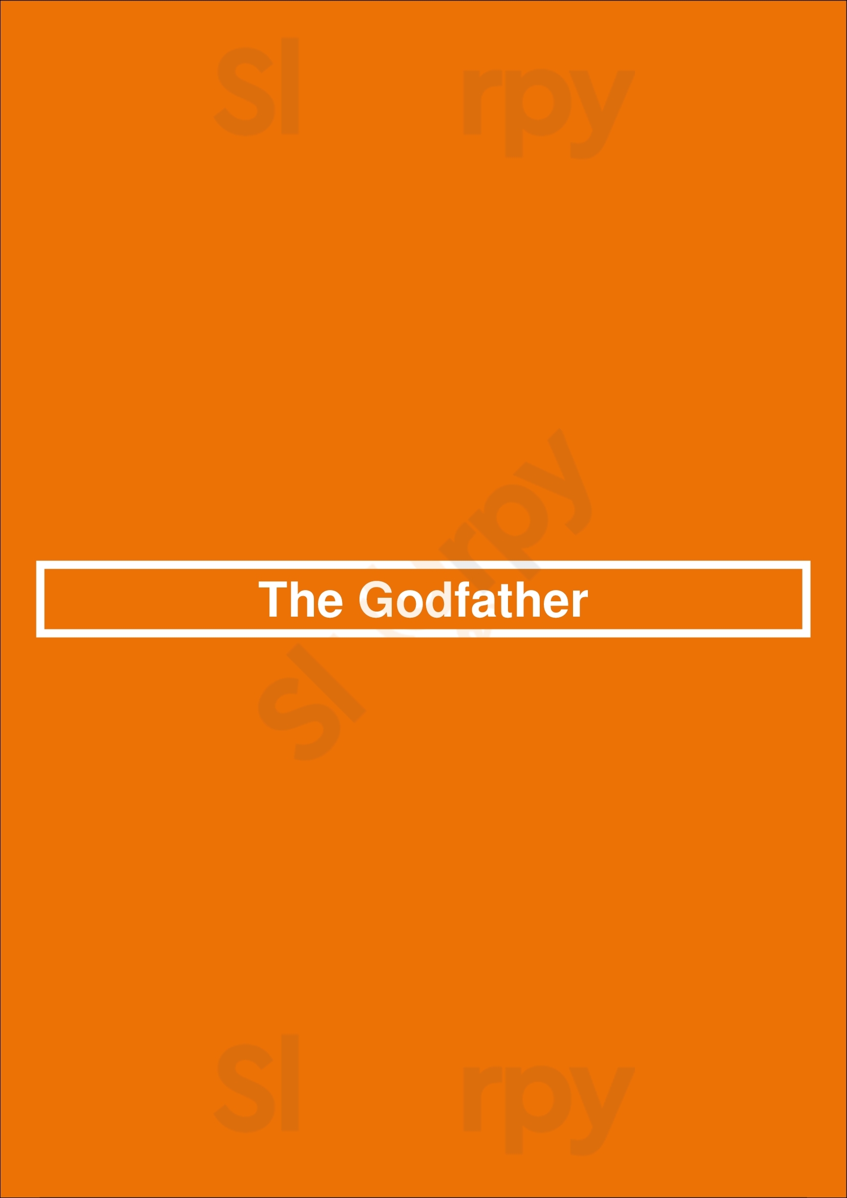 The Godfather Restaurant Paris Menu - 1