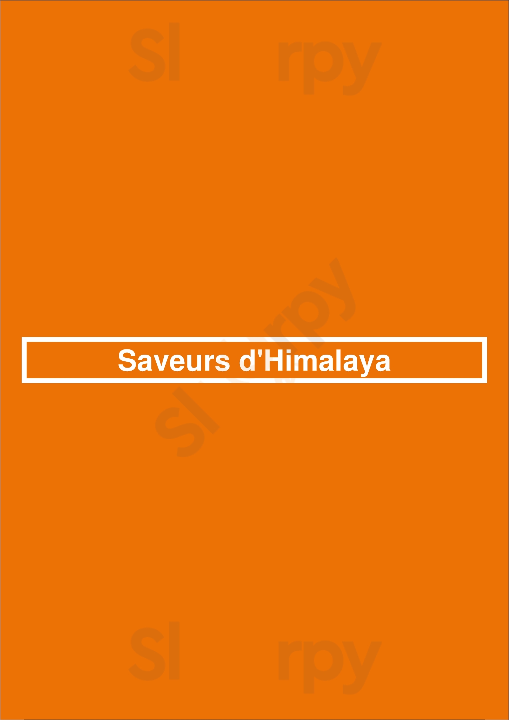 Saveurs D'himalaya Paris Menu - 1