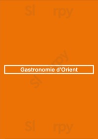 Gastronomie D'orient, Paris