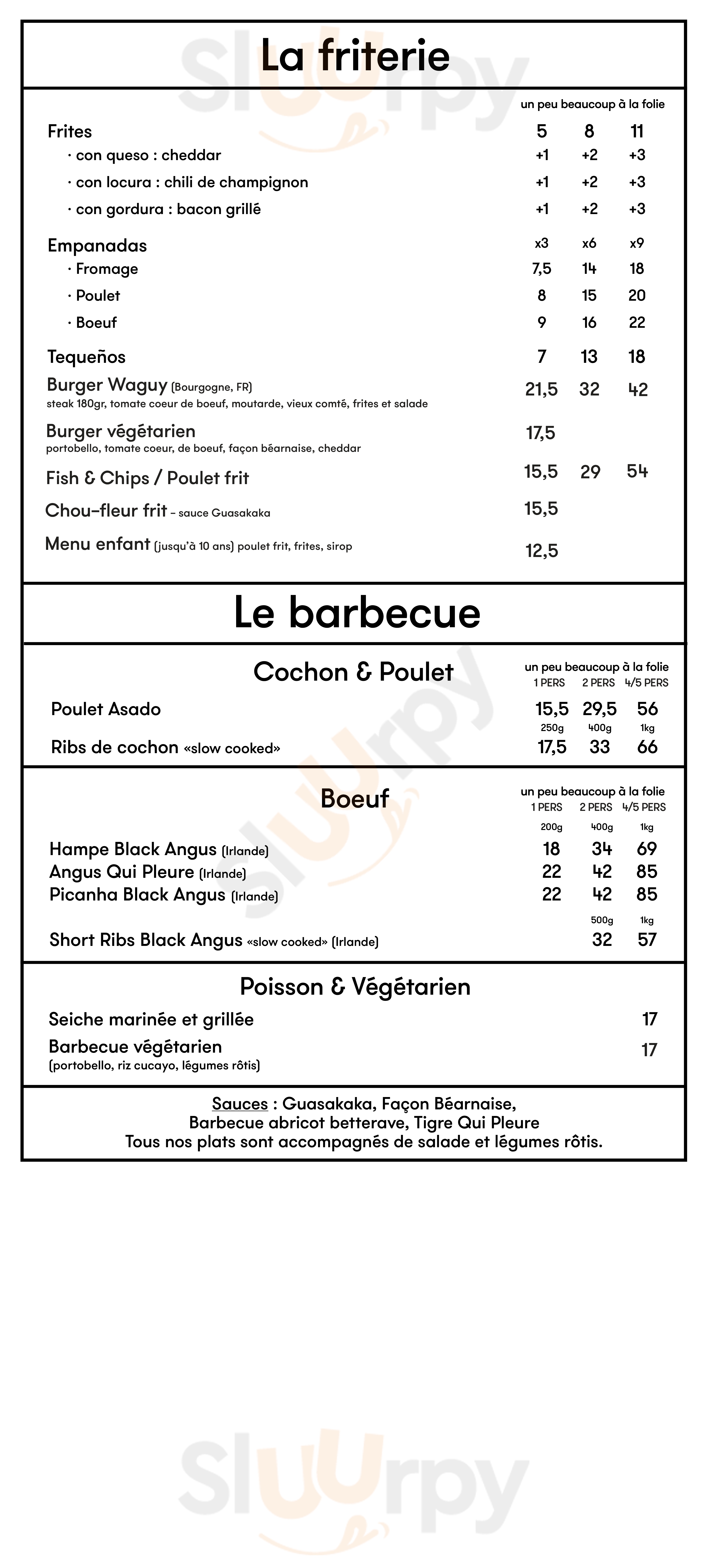 A La Folie Paris Menu - 1