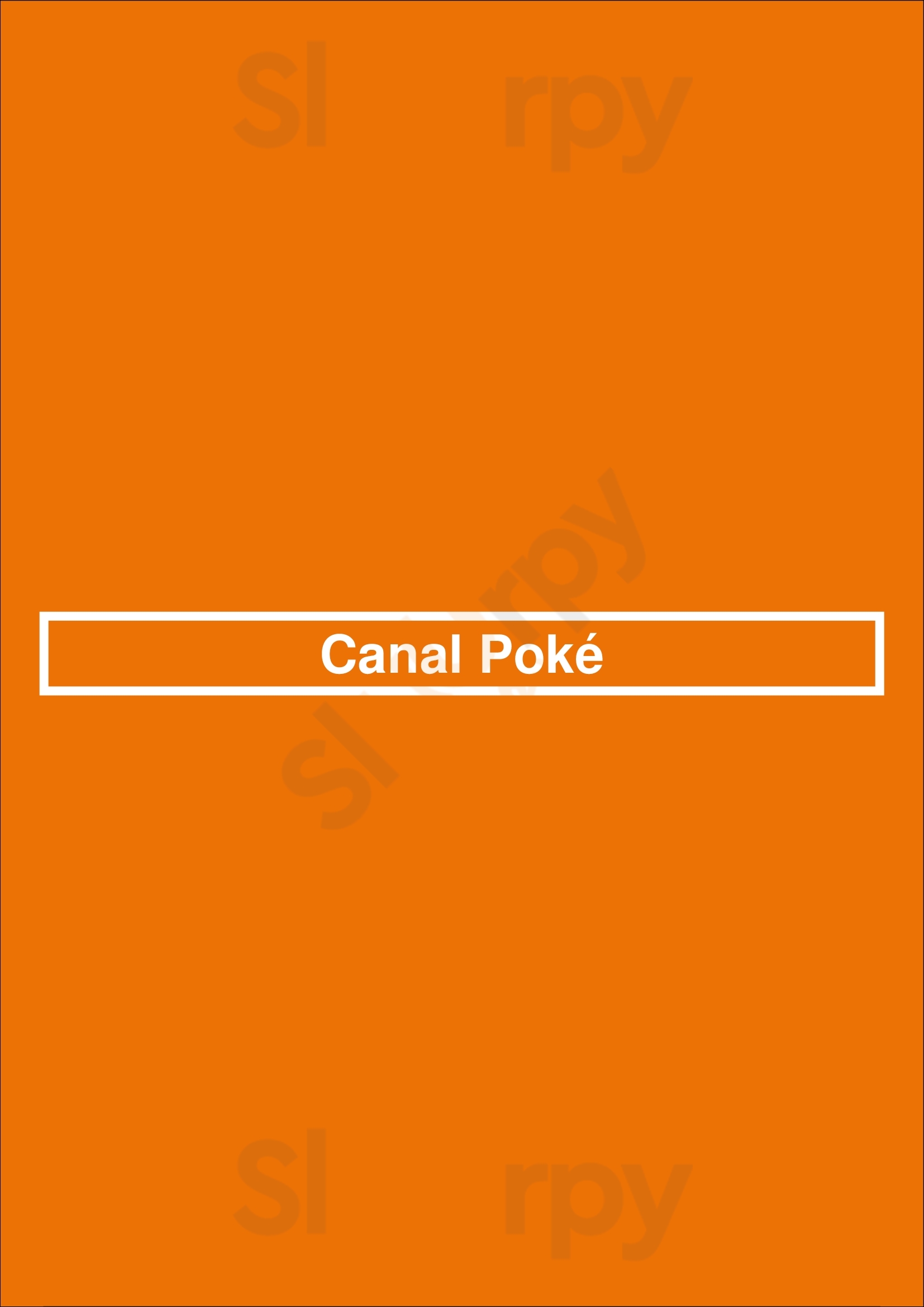Canal Poké Paris Menu - 1