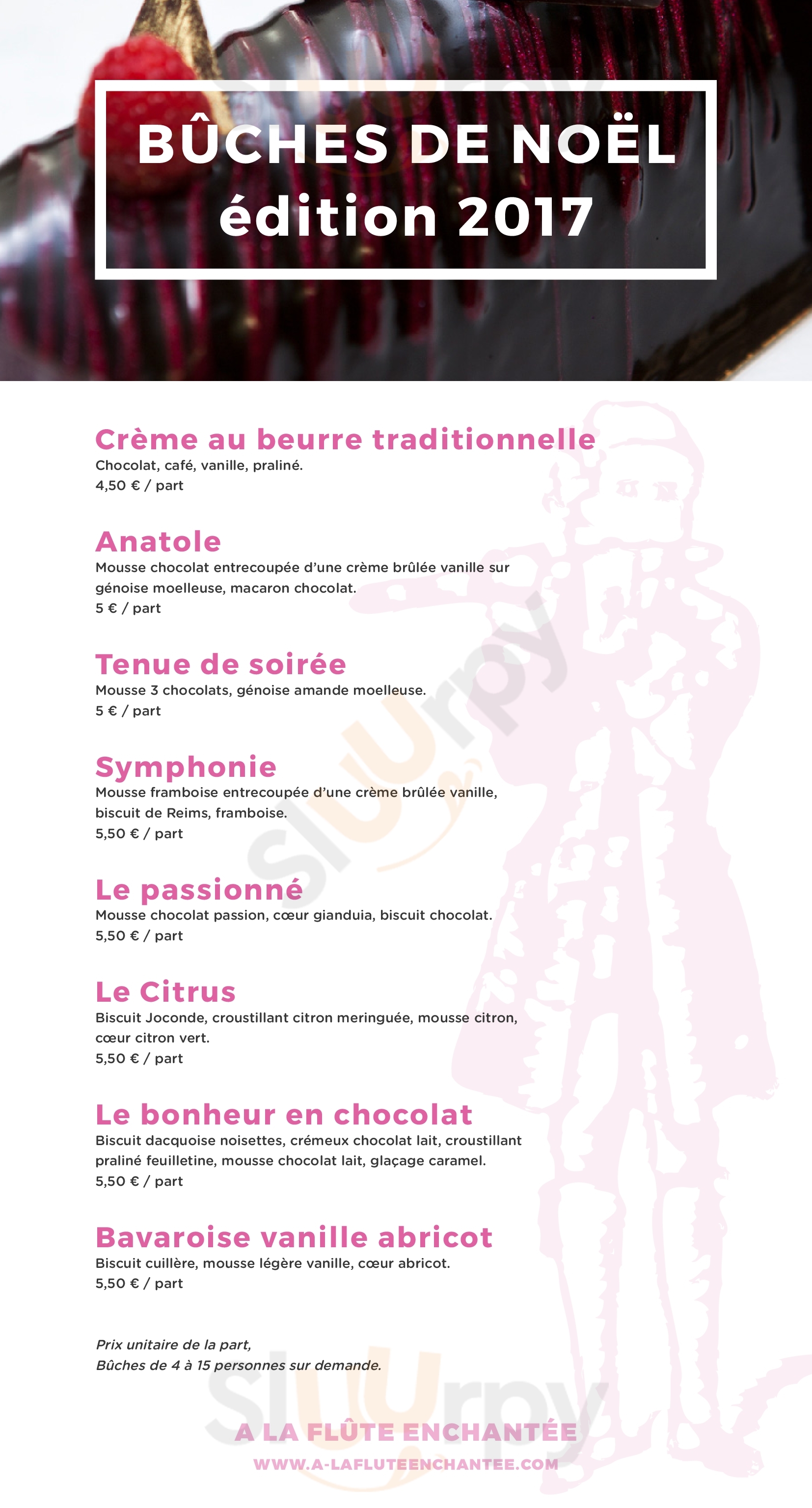 Boulangerie - Patisserie A La Flute Enchantee Paris Menu - 1