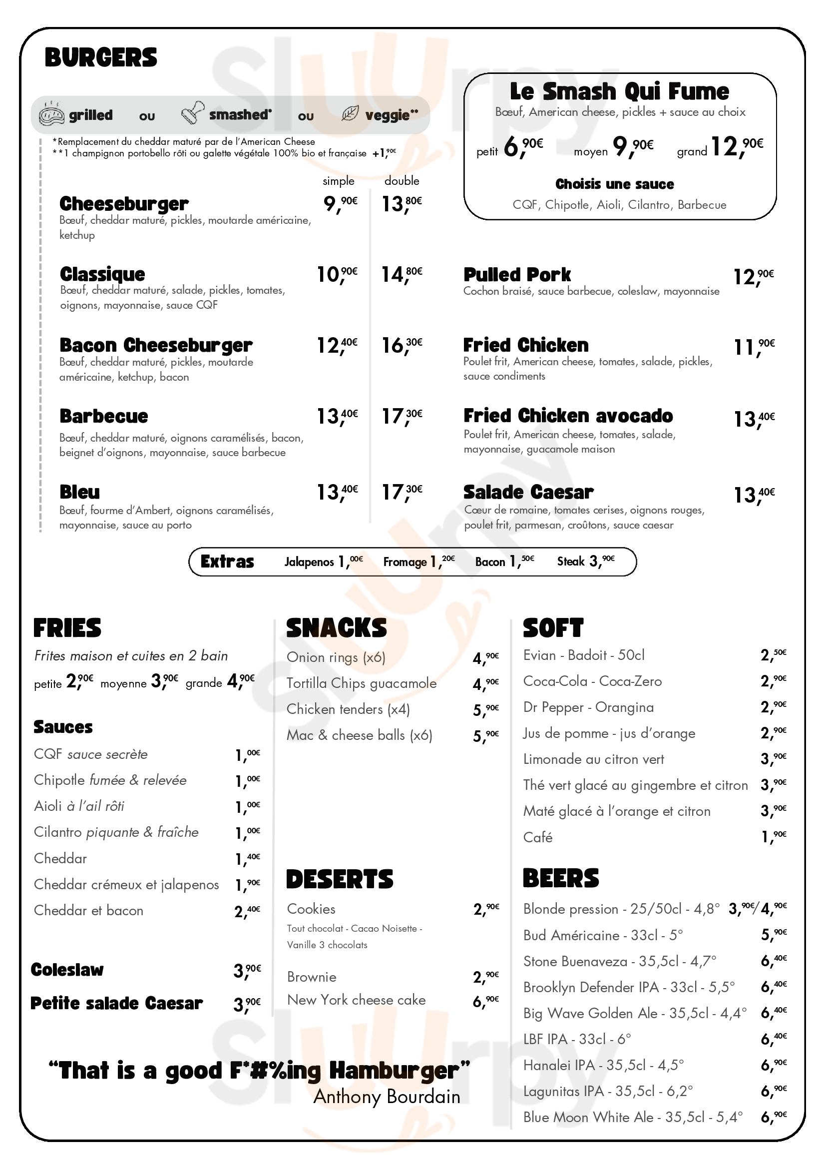 Main Menu - Le Camion Qui Fume Mk2