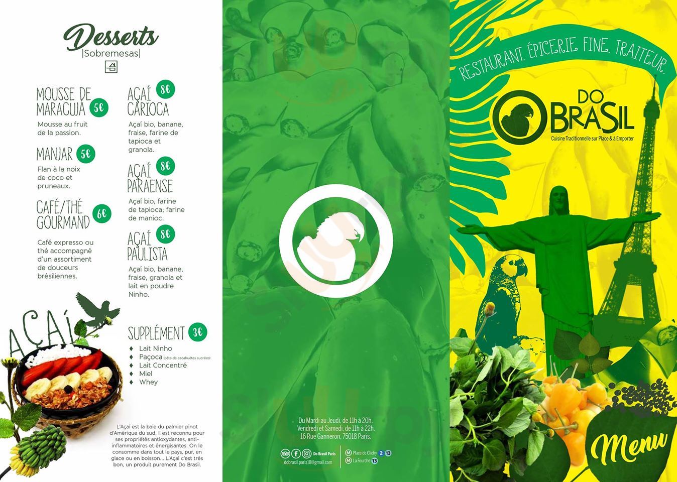 Do Brasil Paris Menu - 1