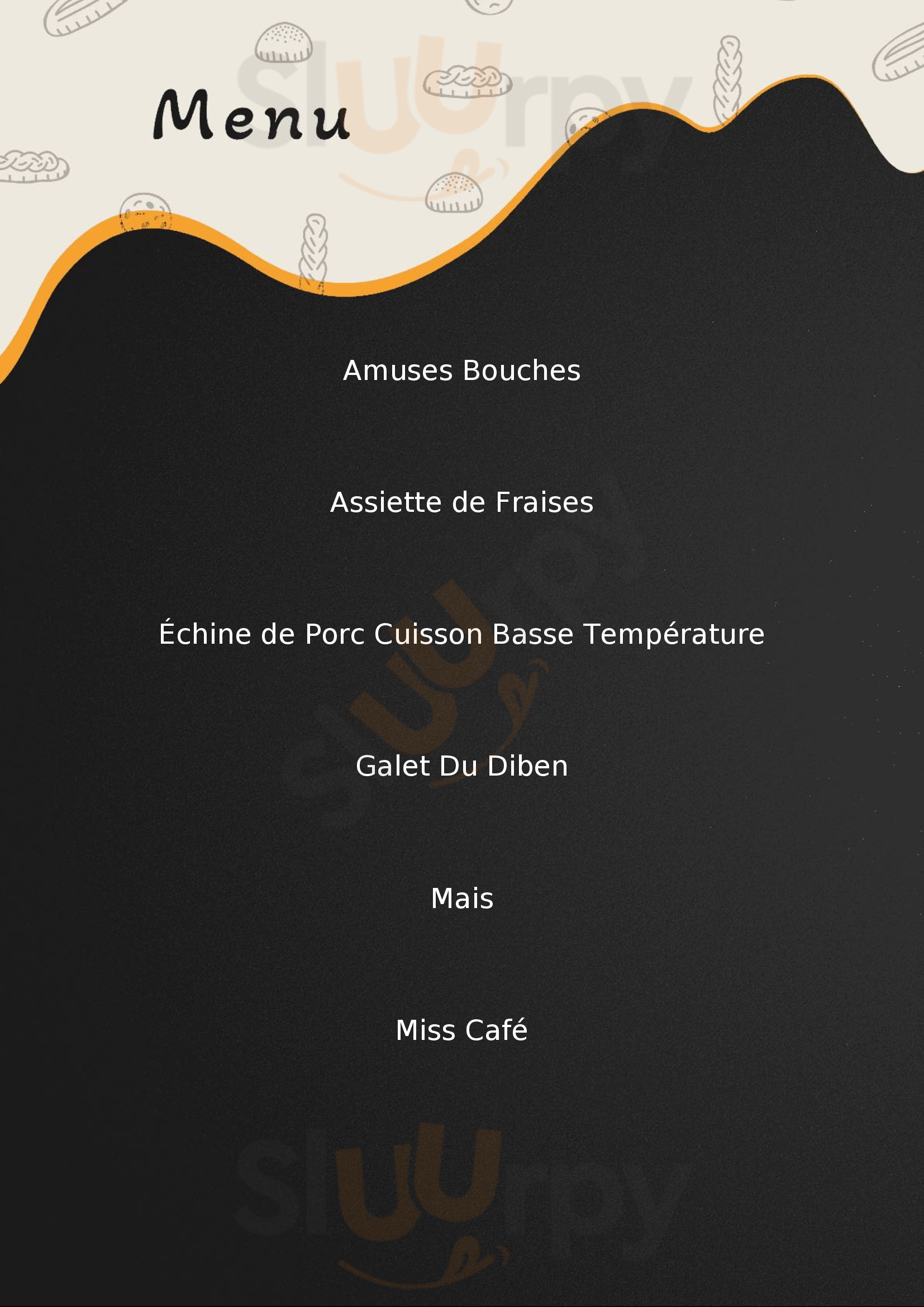 Au Temps Des Voiles Paris Menu - 1