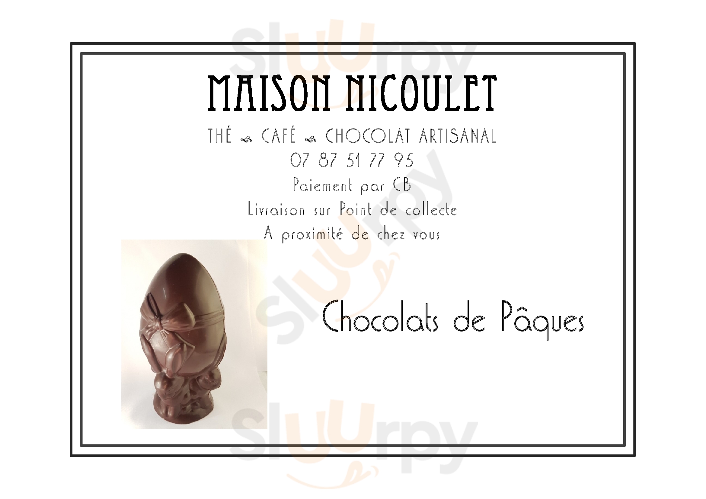 Maison Nicoulet Paris Menu - 1