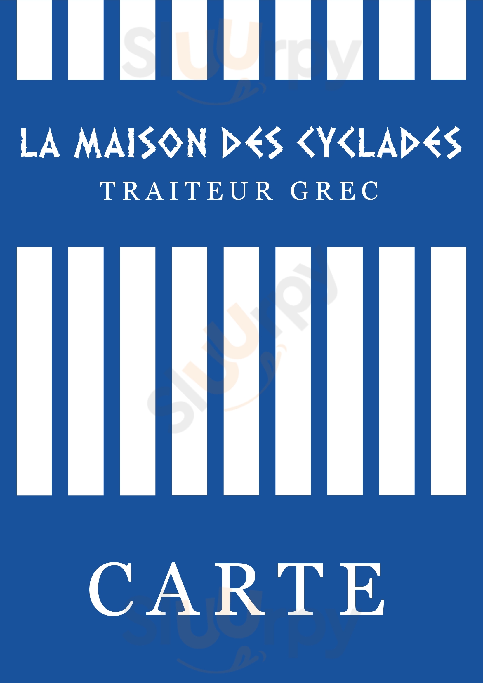 La Maison Des Cyclades -paris 17- Traiteur Grec Paris Menu - 1