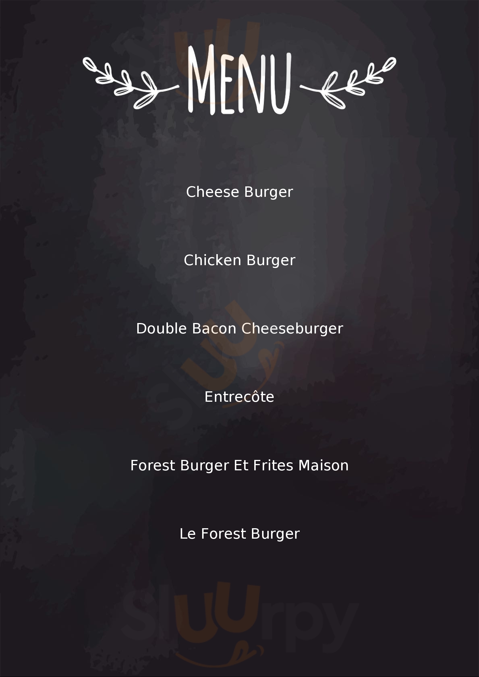 Bgr - Burger Gourmand Et Race Paris Menu - 1