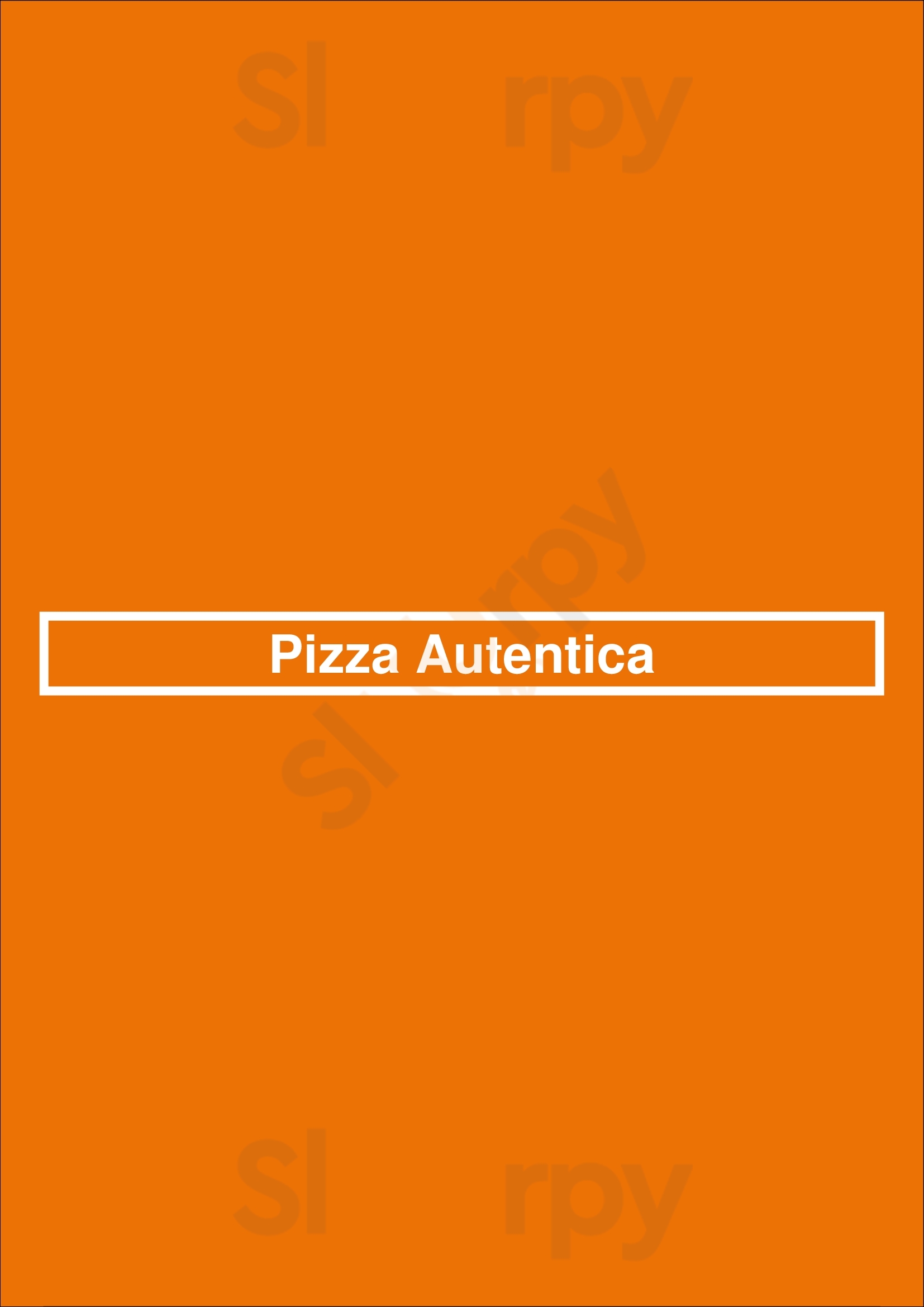 Pizza Autentica Paris Menu - 1