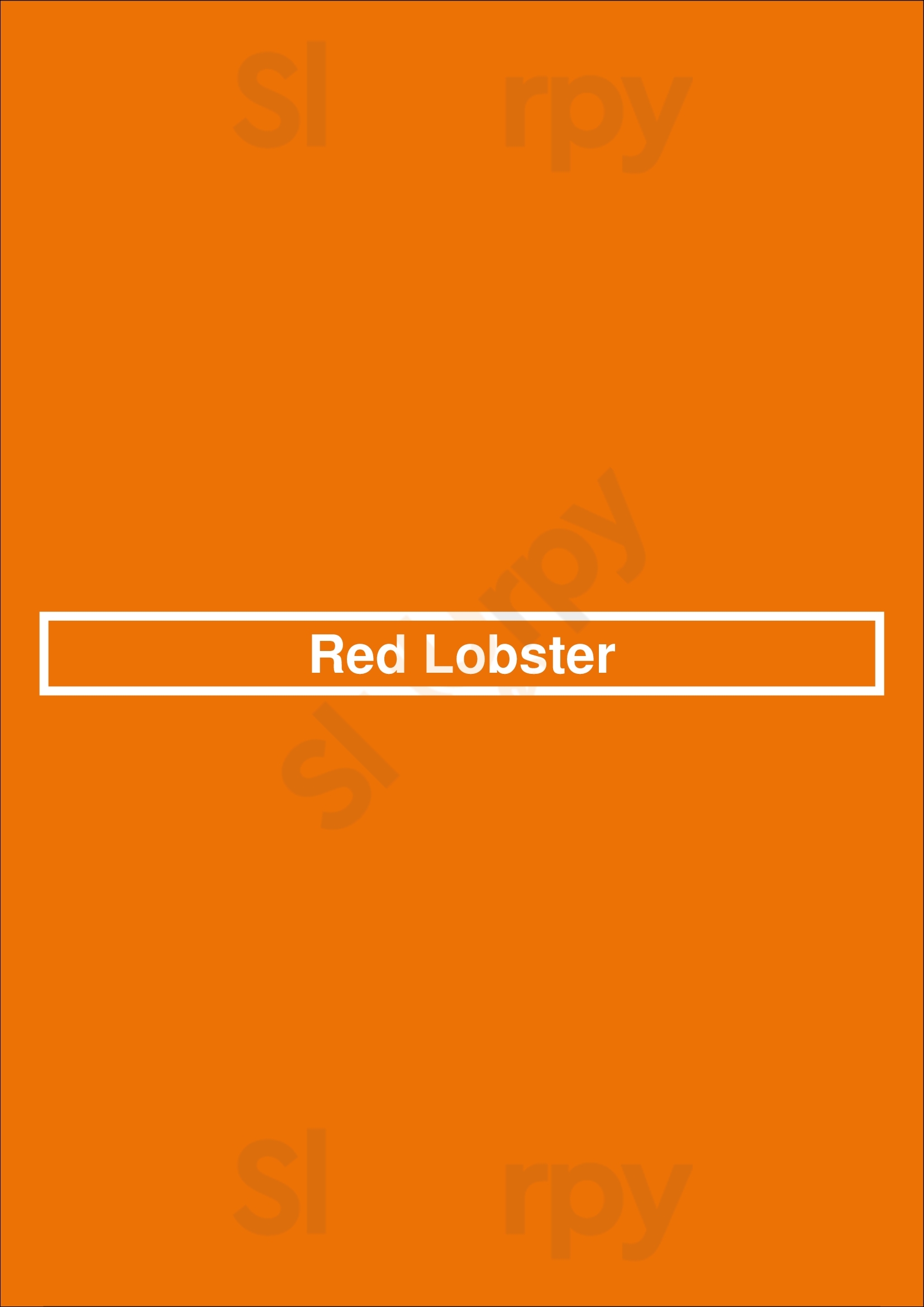 Red Lobster London Menu - 1