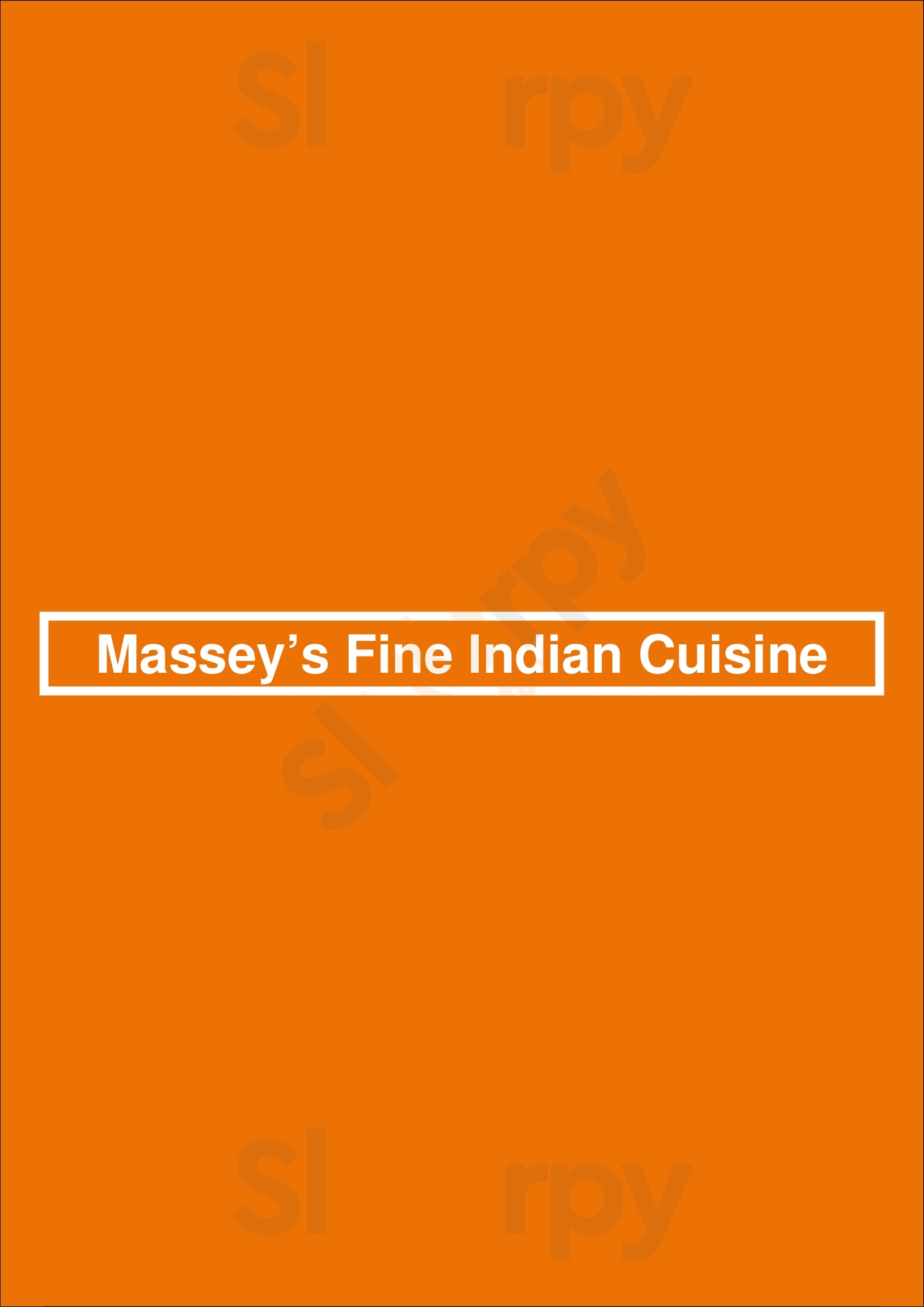 Massey’s Fine Indian Cuisine London Menu - 1